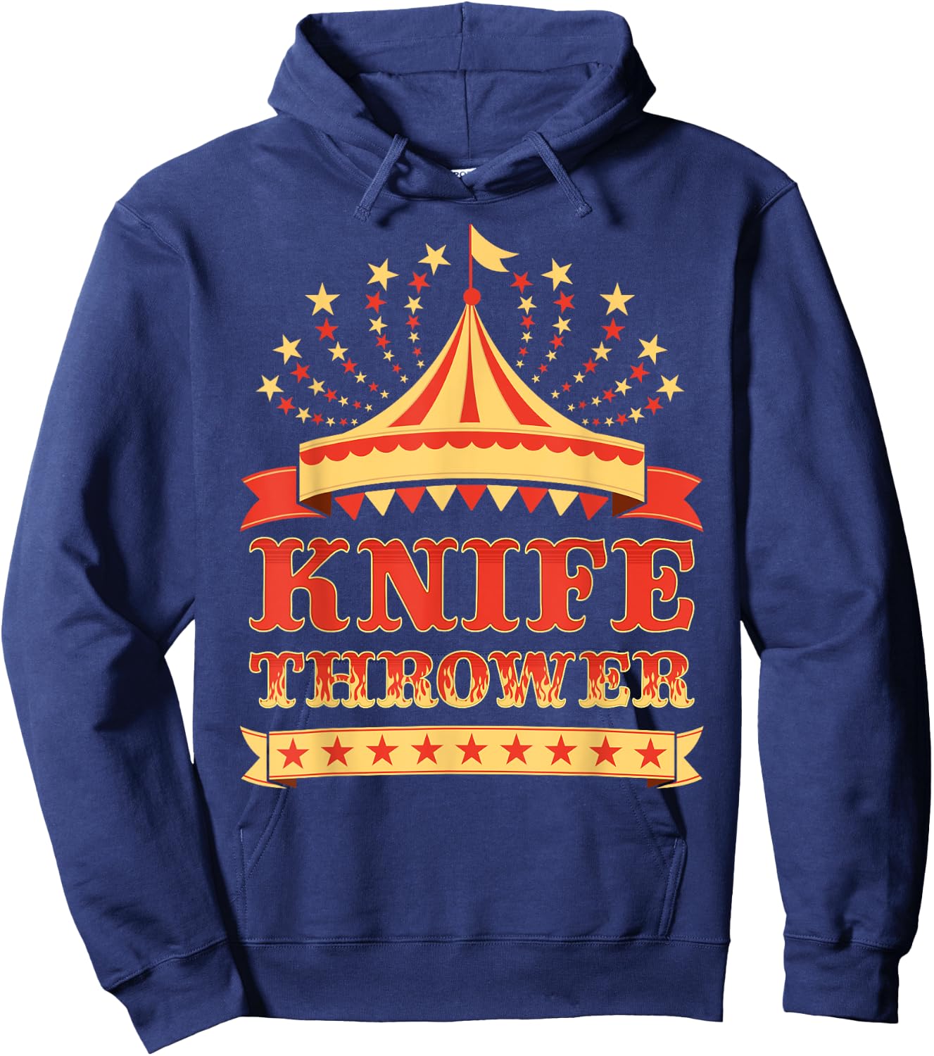 Circus Knife Thrower I Circus Themed Birthday Party Hoodie - Hoodie | Navy