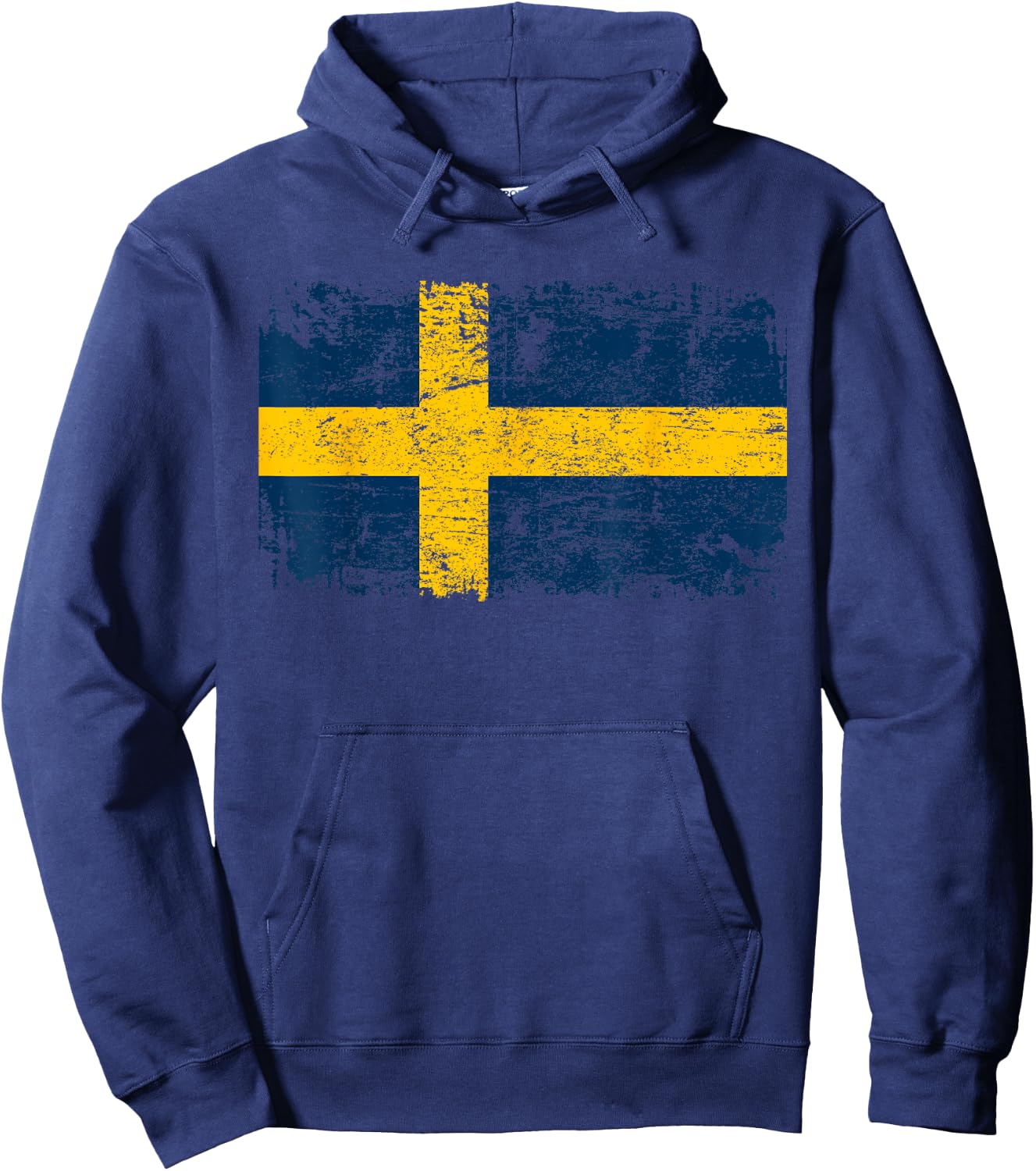 SWEDEN Flag | Men Women Kids | Vintage SWEDEN Hoodie - Hoodie | Navy