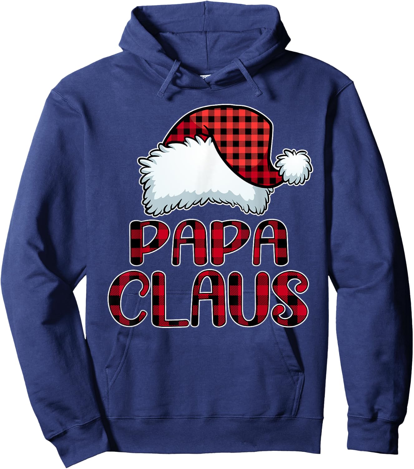 Papa Claus Shirt Funny Christmas Pajama Family Matching Hoodie - Hoodie | Navy
