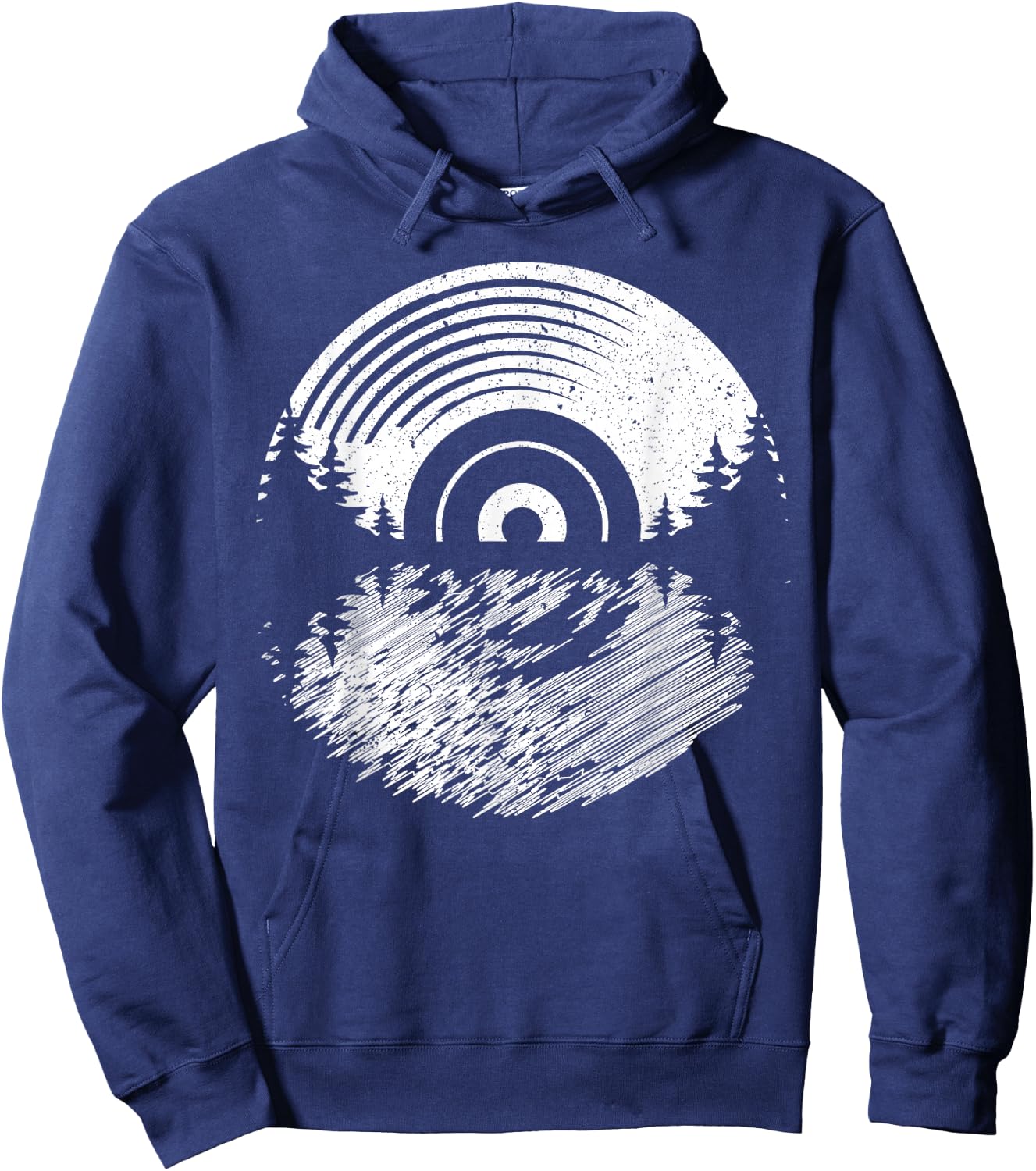 Vinyl Record Album Classic Music Player Lover Audiophile Hoodie - Hoodie | Navy