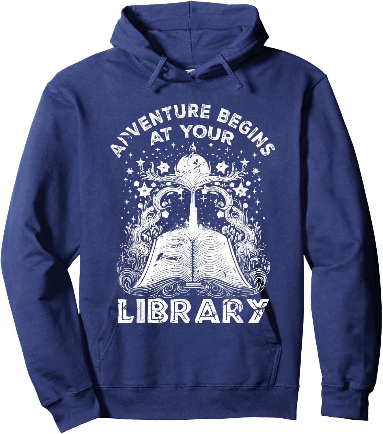 Adventure Begins At Your Library Summer Reading Program Hoodie - Hoodie | Navy