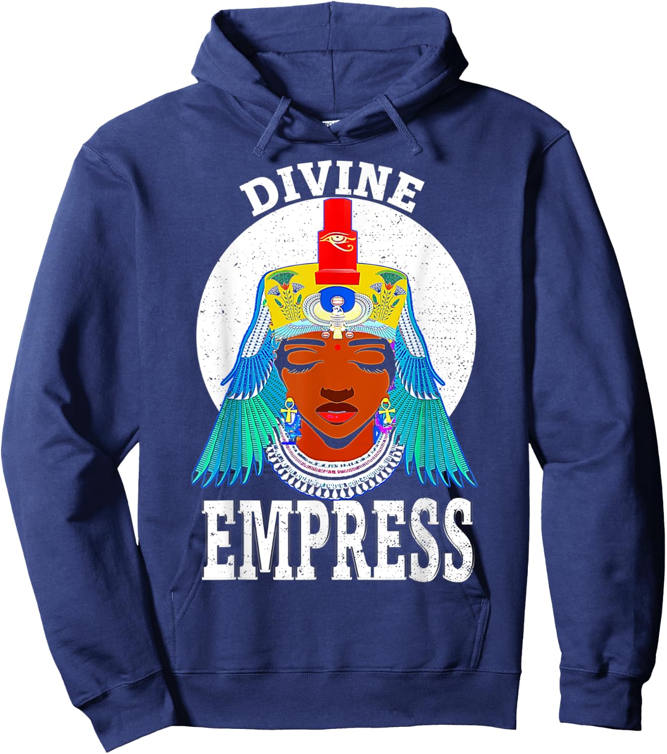 Divine Empress Egyptian Black Pride Melanin African American Hoodie - Hoodie | Navy