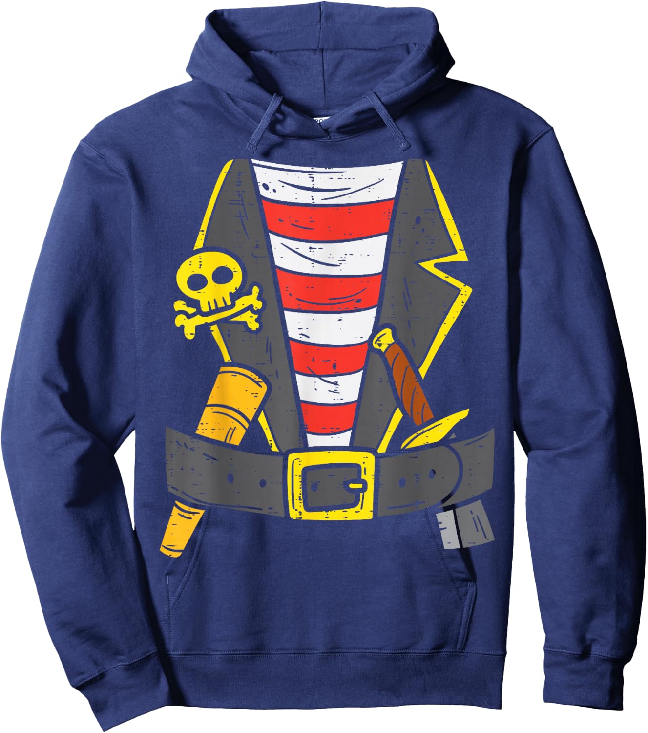 Buccaneer Pirate Carribean Costume Halloween Men Boys Kids Hoodie - Hoodie | Navy