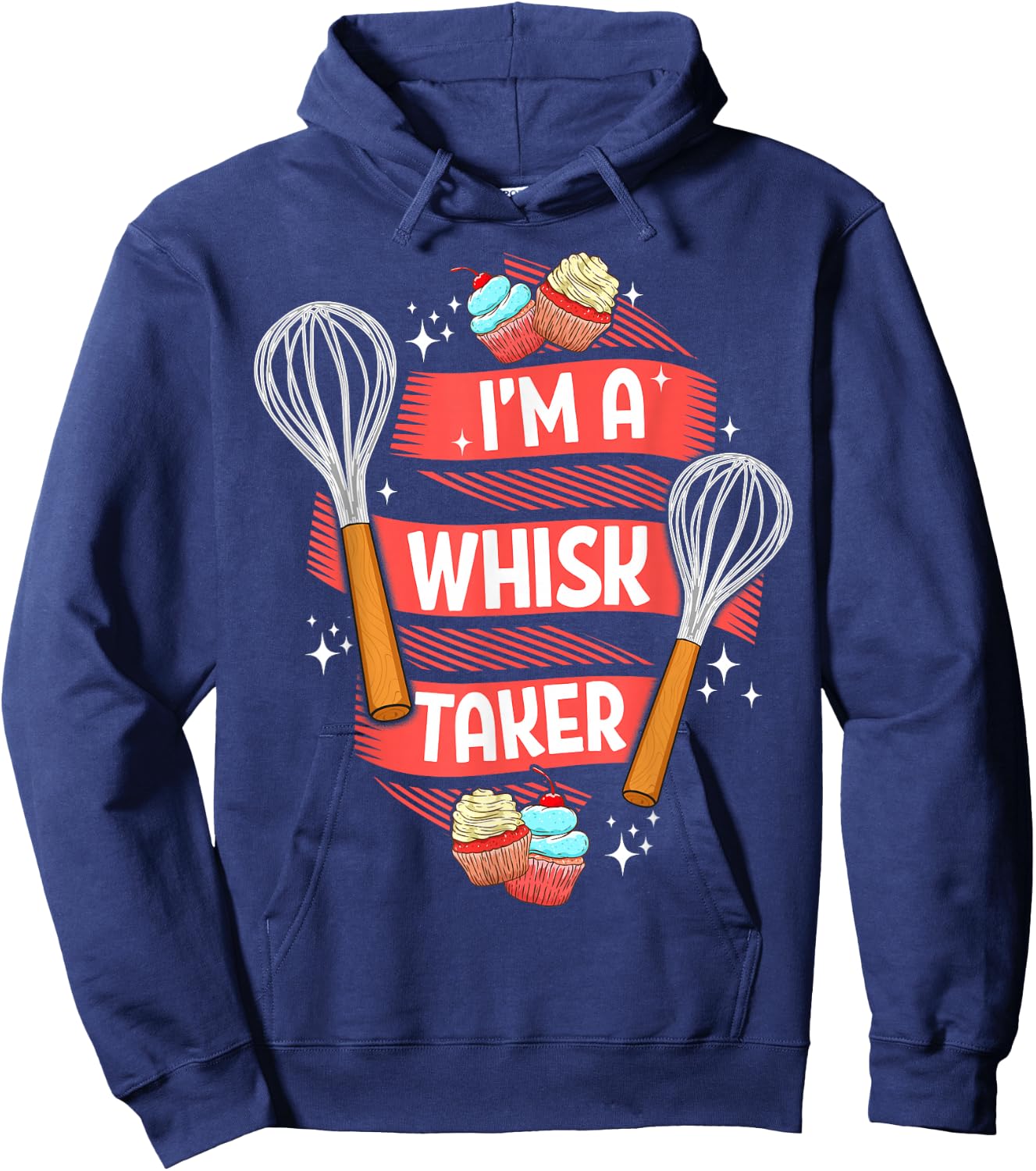 Funny Baking Baker Gift Whisk Pun Pastry Chef Cook Present Hoodie - Hoodie | Navy