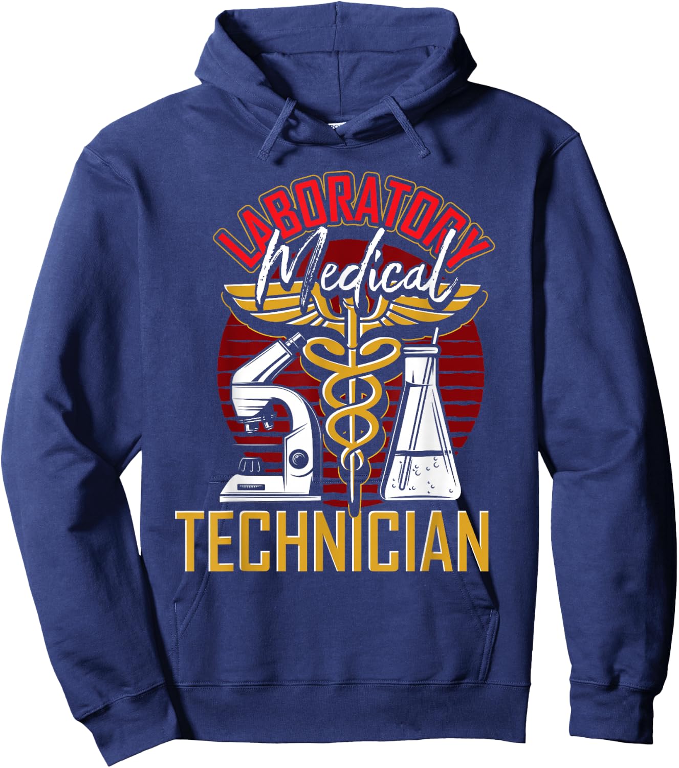 Retro Laboratory Scientist Lab Medical Laboratory Technician Hoodie - Hoodie | Navy