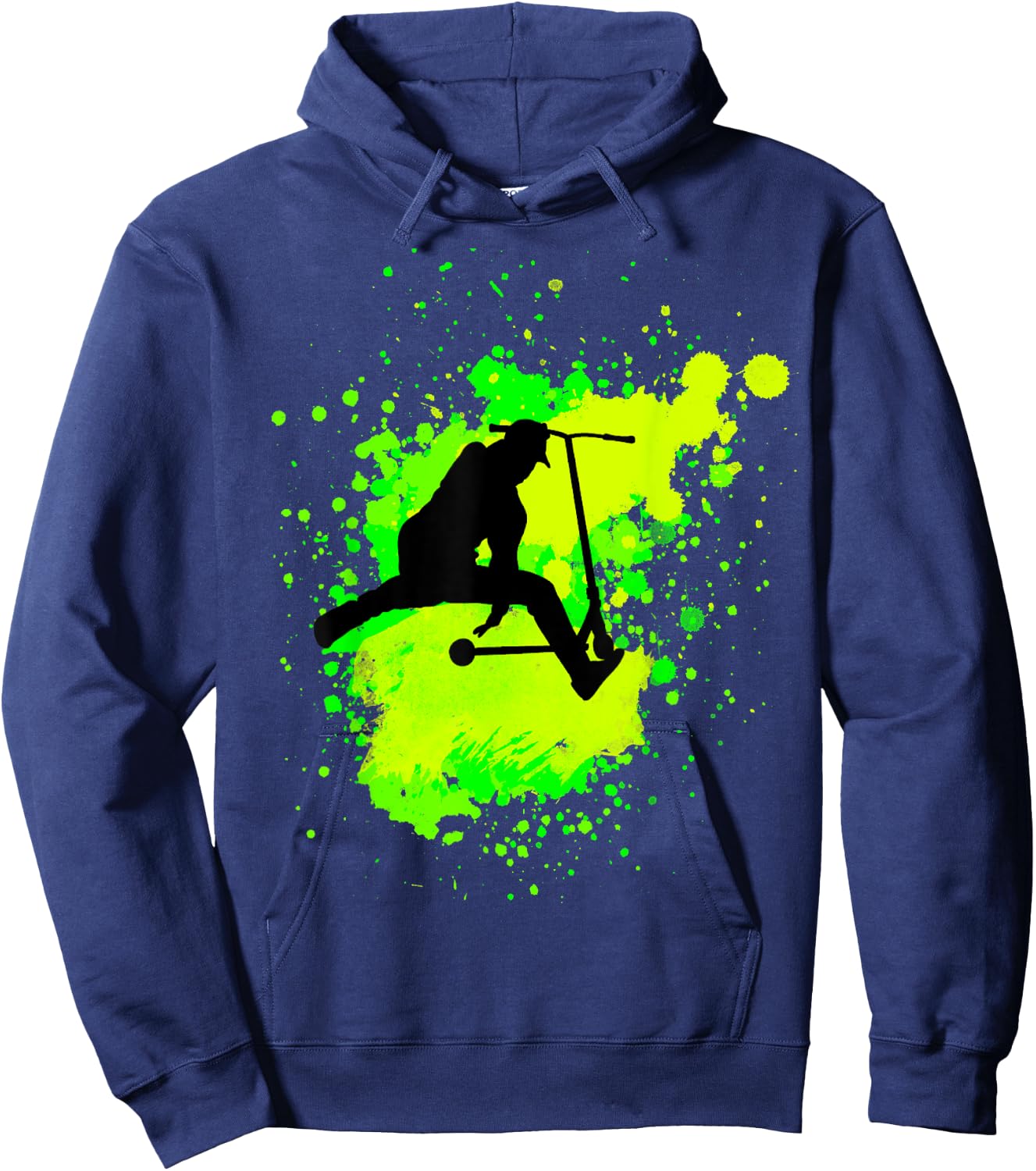 Crazy Scooter Stunt Tricks for Scooters Lovers Hoodie - Hoodie | Navy