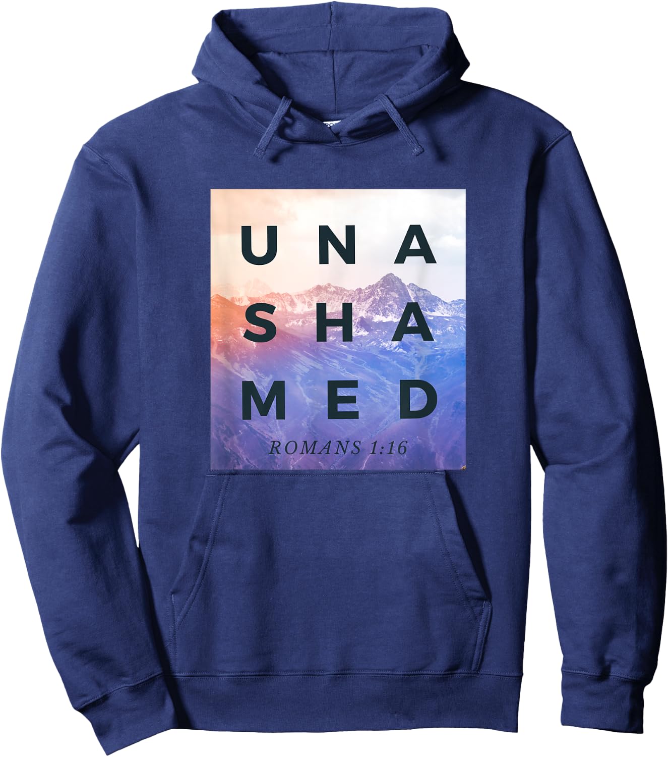 Unashamed Shirt, Romans 1:16 Shirt, Unashamed Tour Shirt Hoodie - Hoodie | Navy