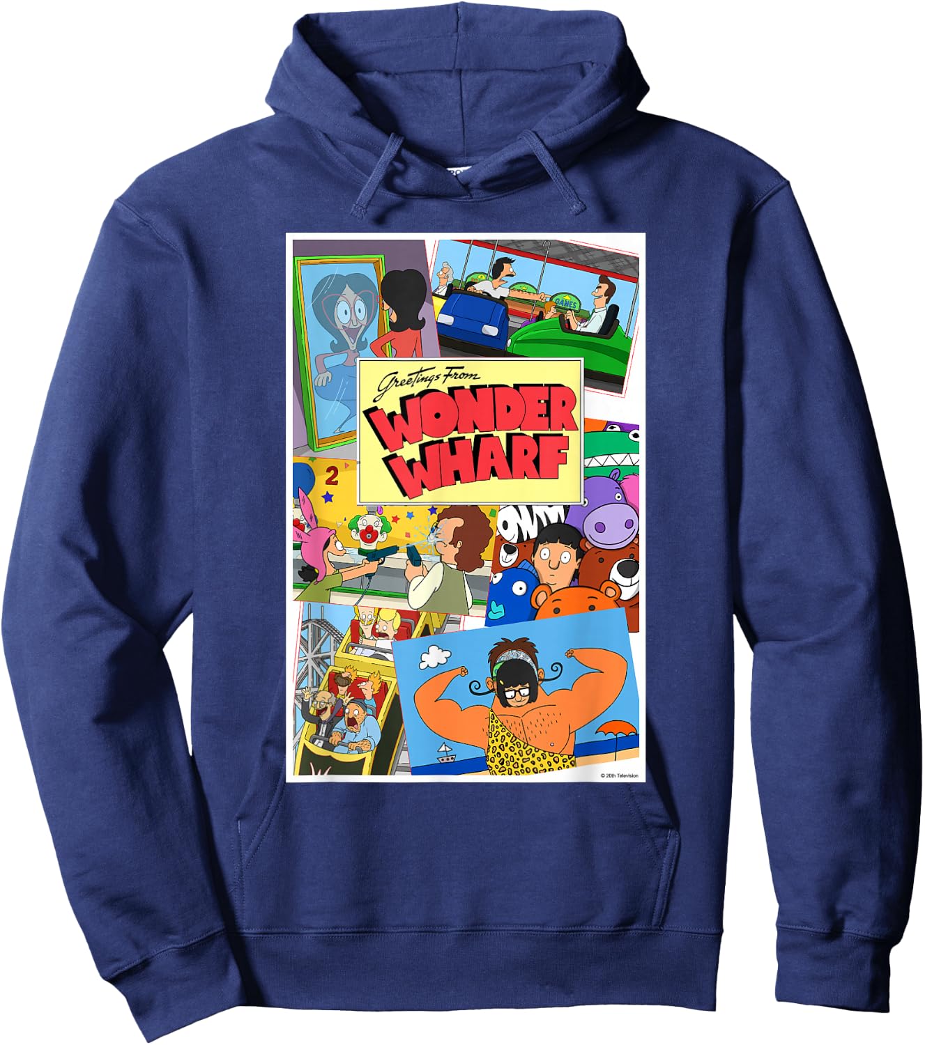 The Bob's Burgers Movie Greetings from Wonder Wharf Hoodie - Hoodie | Navy