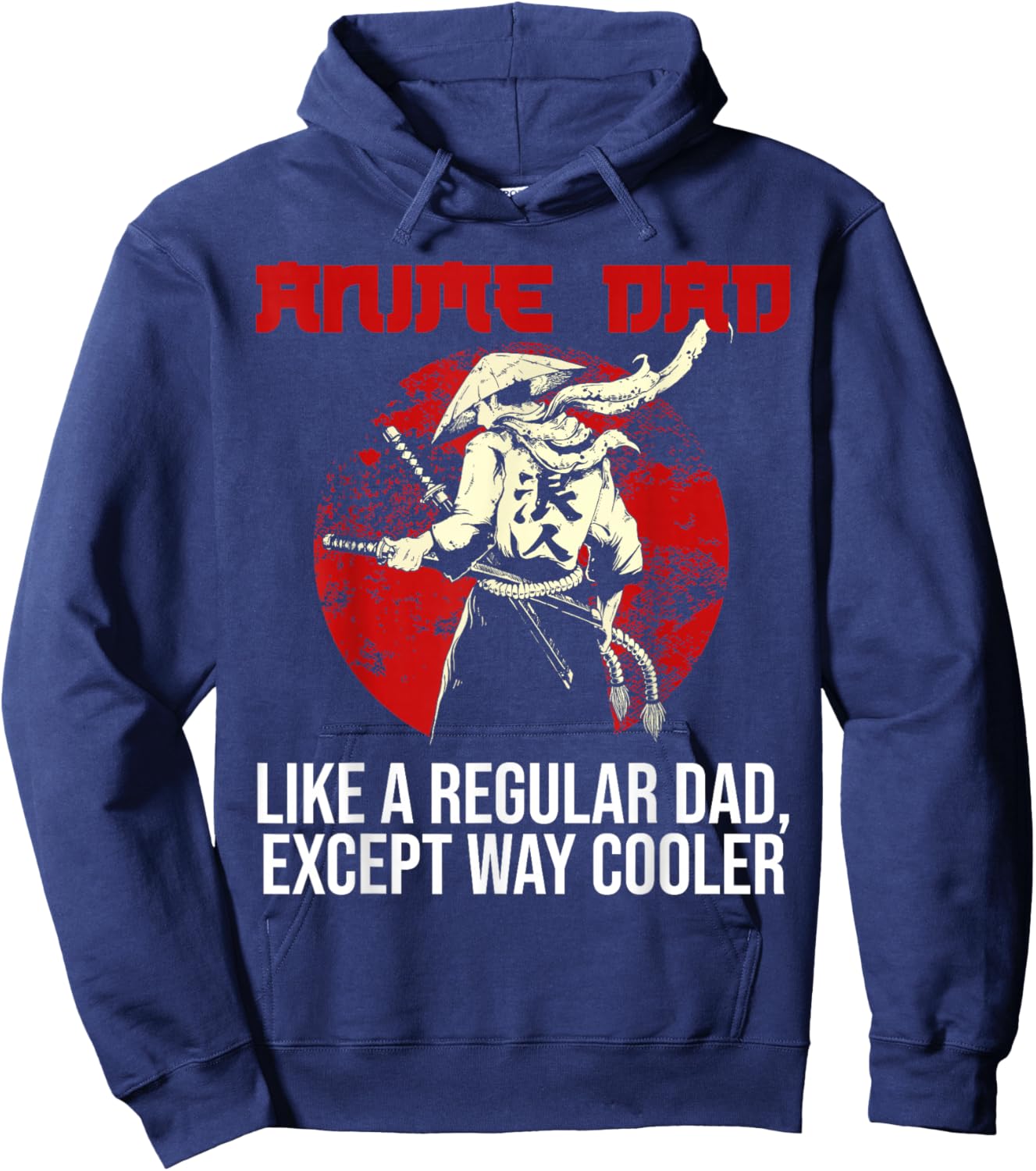 Anime DAd Like A Regular Dad Except Way Cooler Noodles Anime , Black, Small Hoodie - Hoodie | Navy