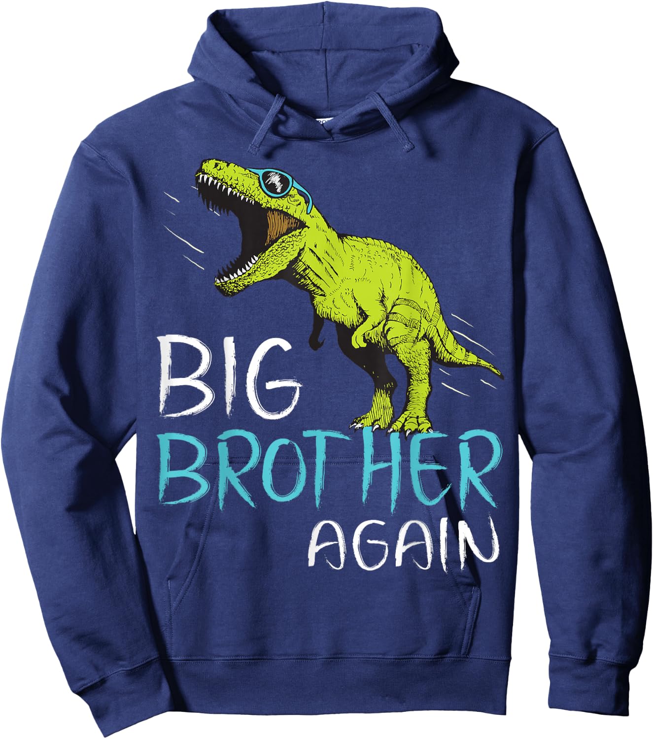 Big Brother Again Dinosaur for Boy and Toddler Hoodie - Hoodie | Navy