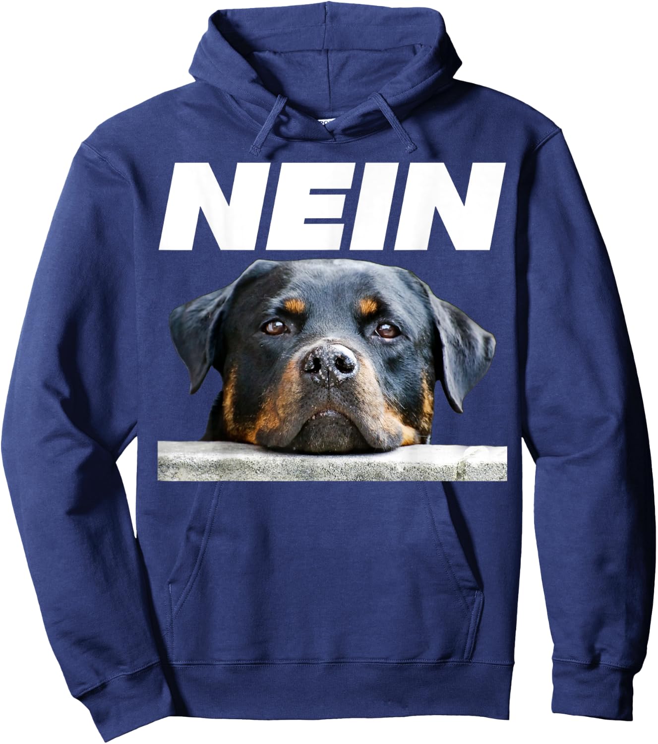 Rottweiler Face Nein German No Today Love My Rottweiler Hoodie - Hoodie | Navy