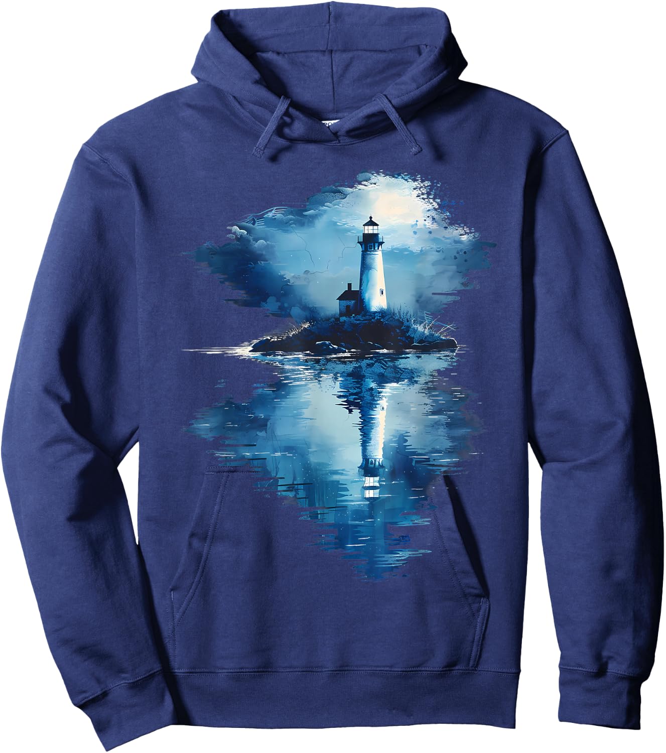 Light House Seaside House Sailing Sea Beach Lighthouse Hoodie - Hoodie | Navy