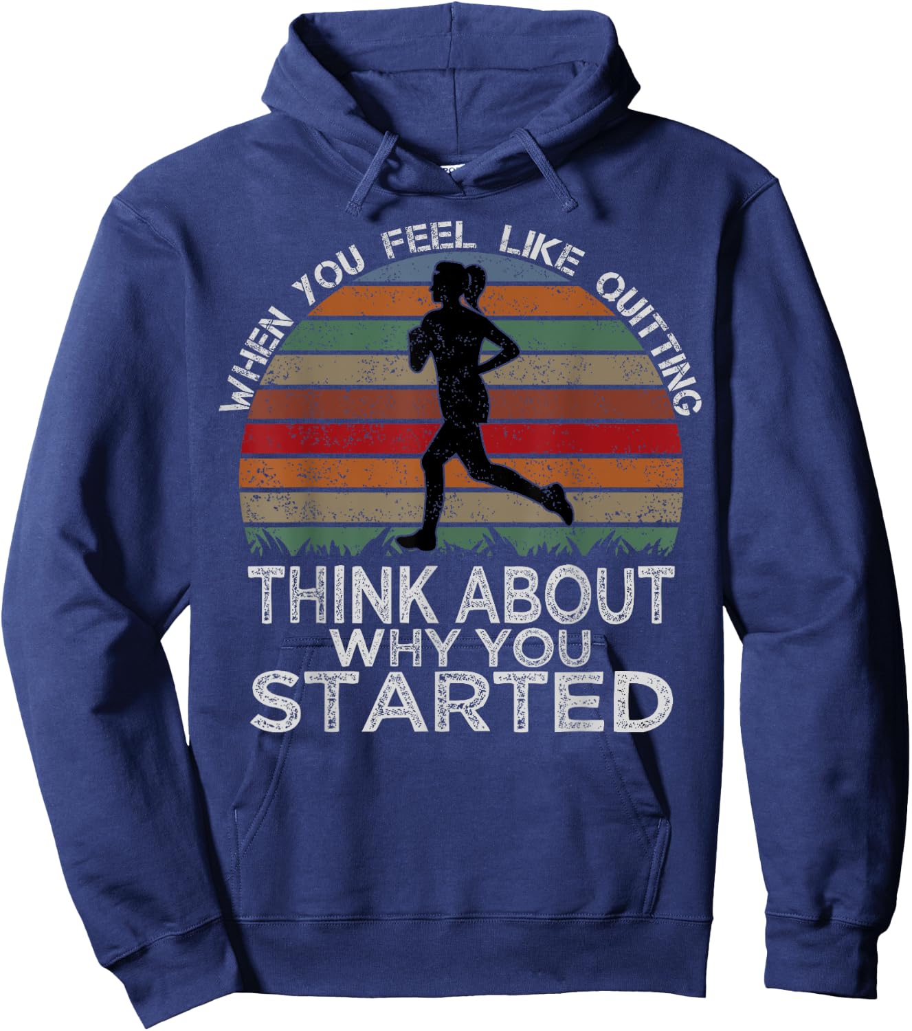 Gym Motivation Workout Fitness Inspirational Gift Hoodie - Hoodie | Navy