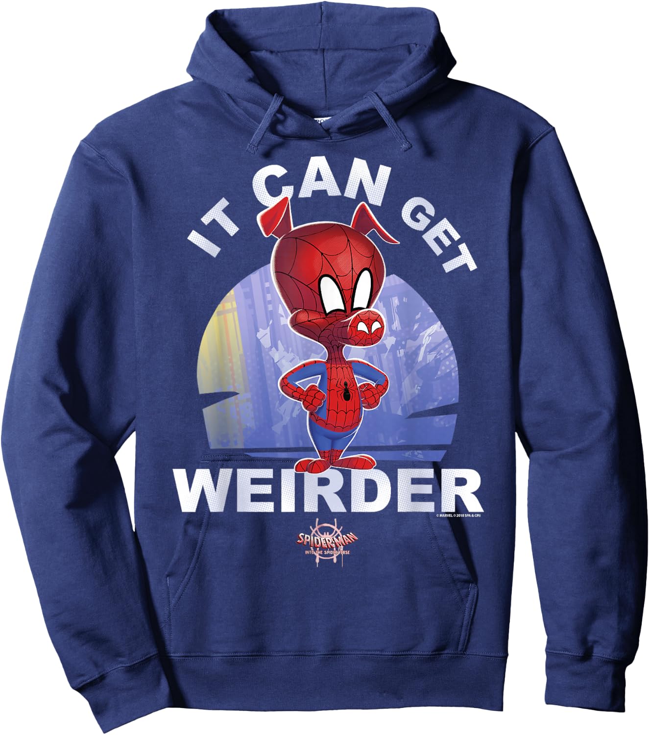 Marvel Spider-Man Spiderverse Spider-Ham Graphic Hoodie - Hoodie | Navy