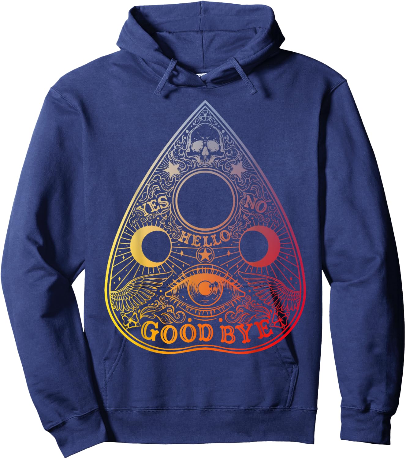 Ouija Board Planchette Gothic Paranormal Halloween Costume Hoodie - Hoodie | Navy
