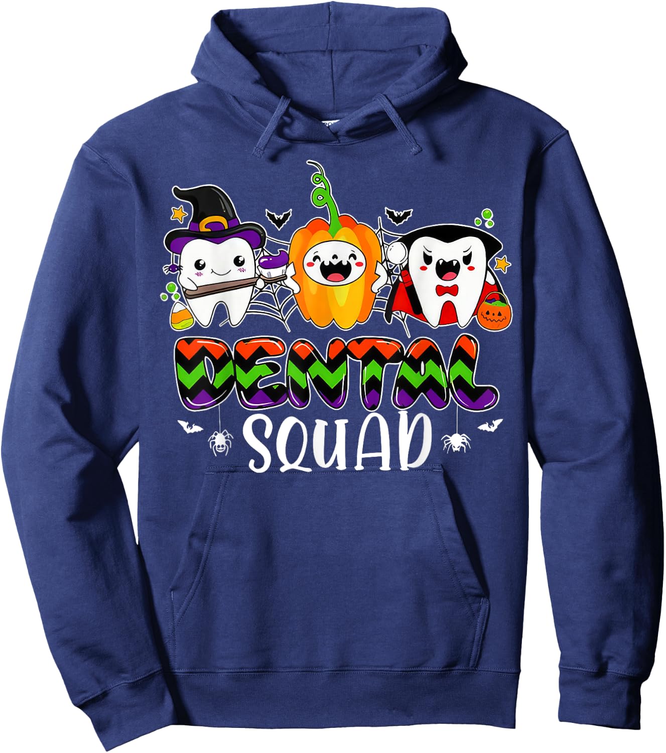 Dental Squad Teeth Dentist Assistant Halloween Costume Hoodie - Hoodie | Navy