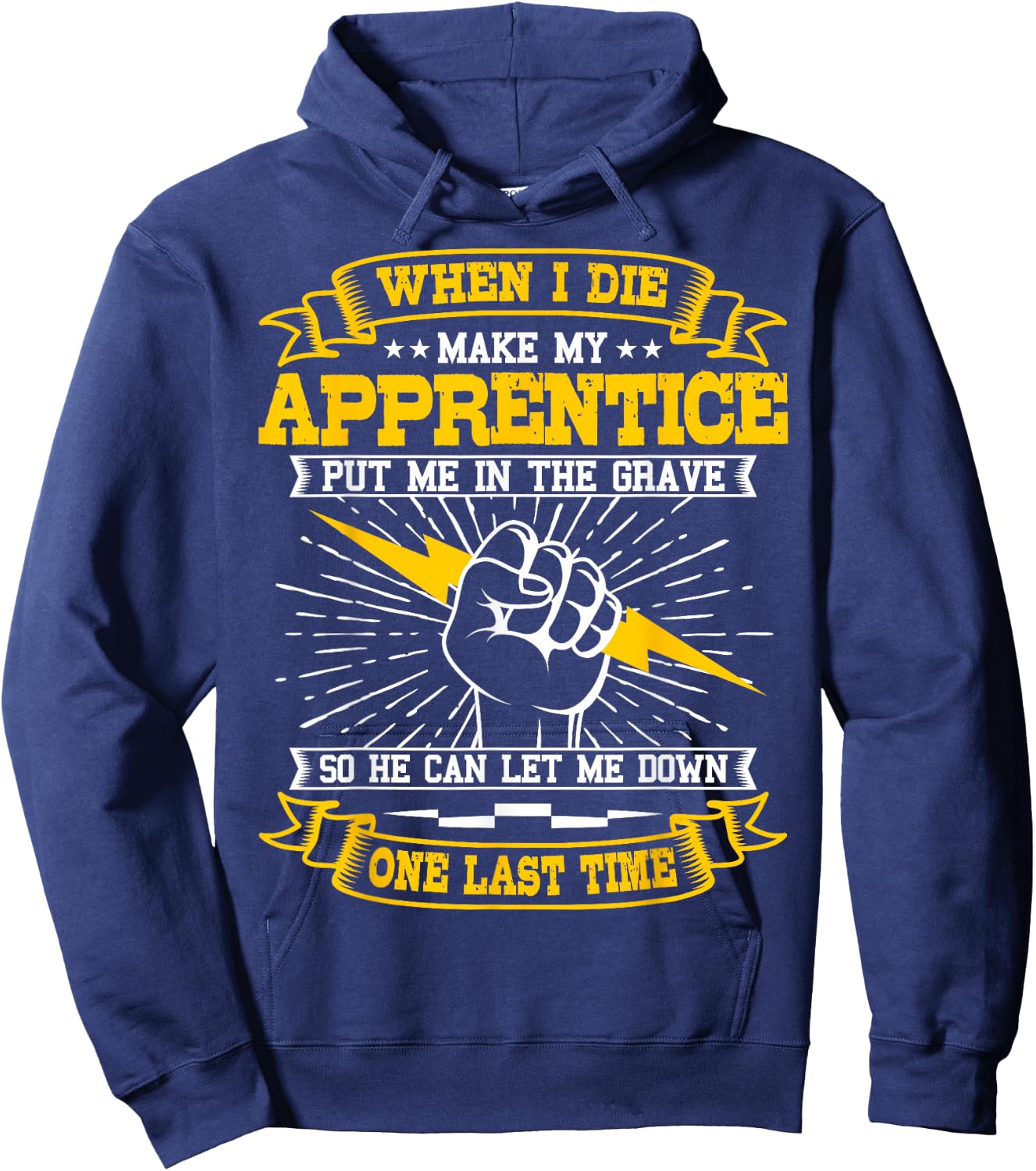 Electrician Lineman Electricity Wiring Electrical Engineer Small Hoodie - Hoodie | Navy