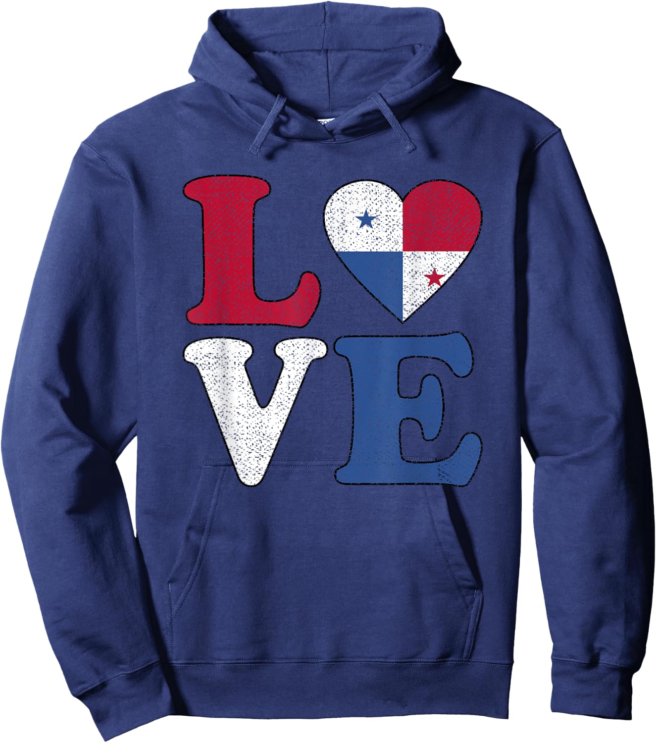 I love Panama Panamanian Pride Flag Vintage Hoodie - Hoodie | Navy