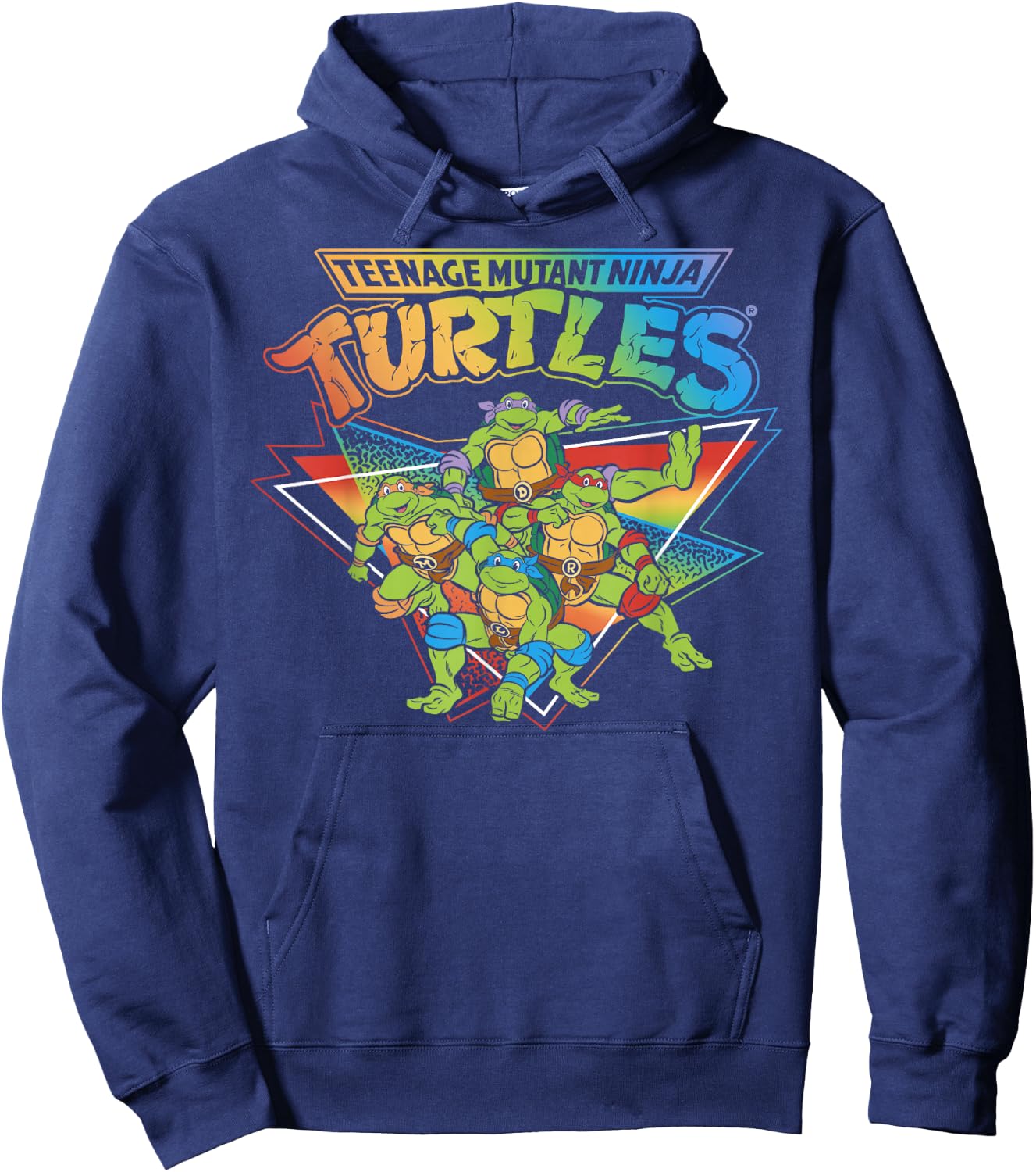 Teenage Mutant Ninja Turtles Pride Rainbow Gradient Small Hoodie - Hoodie | Navy