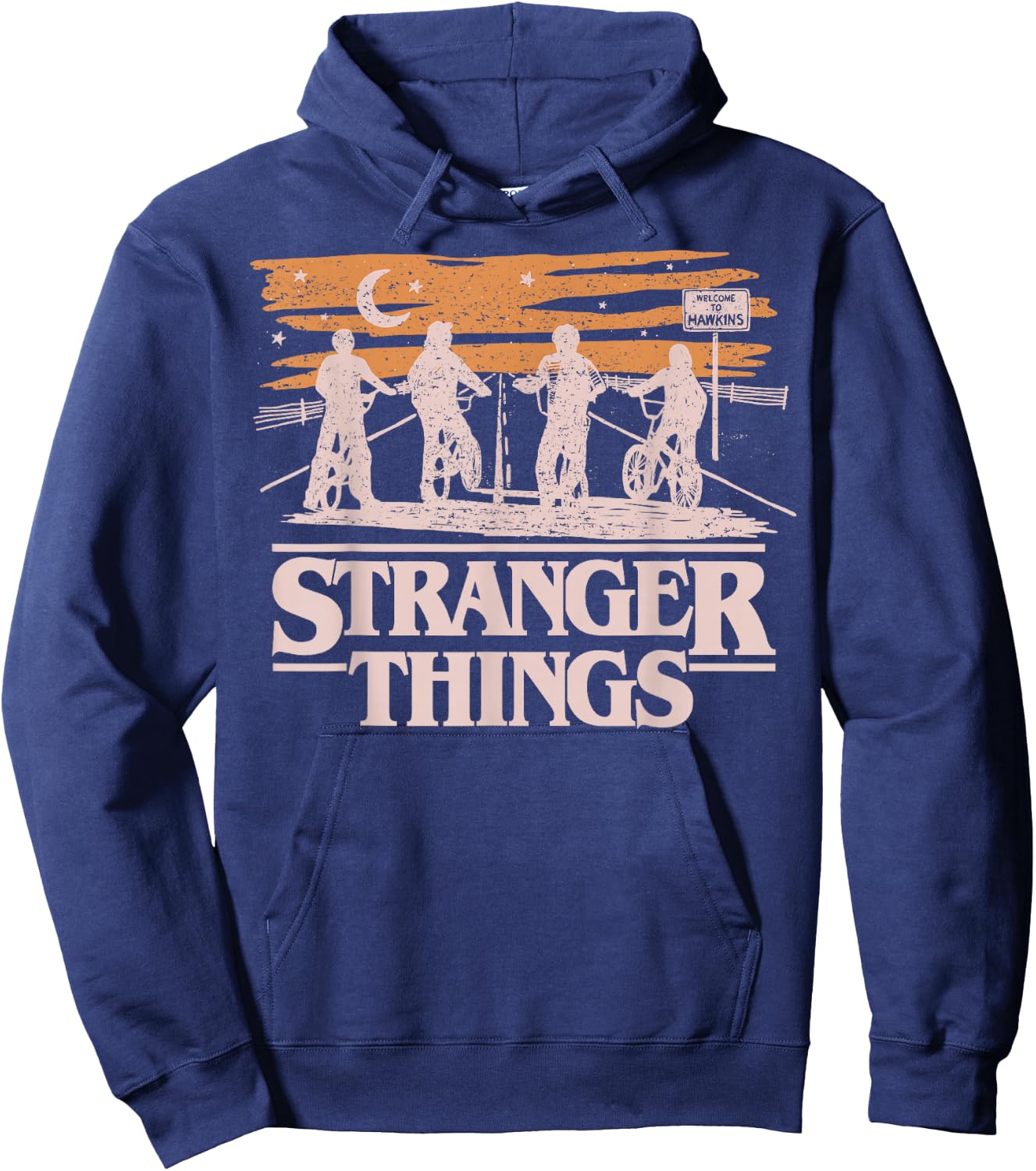 Netflix Stranger Things Night Silhouettes - Sale Hoodie - Hoodie | Navy
