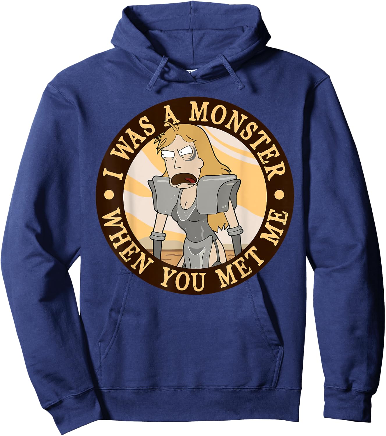 Mademark x Rick and Morty - Rick and Morty Summer Monster Hoodie - Hoodie | Navy