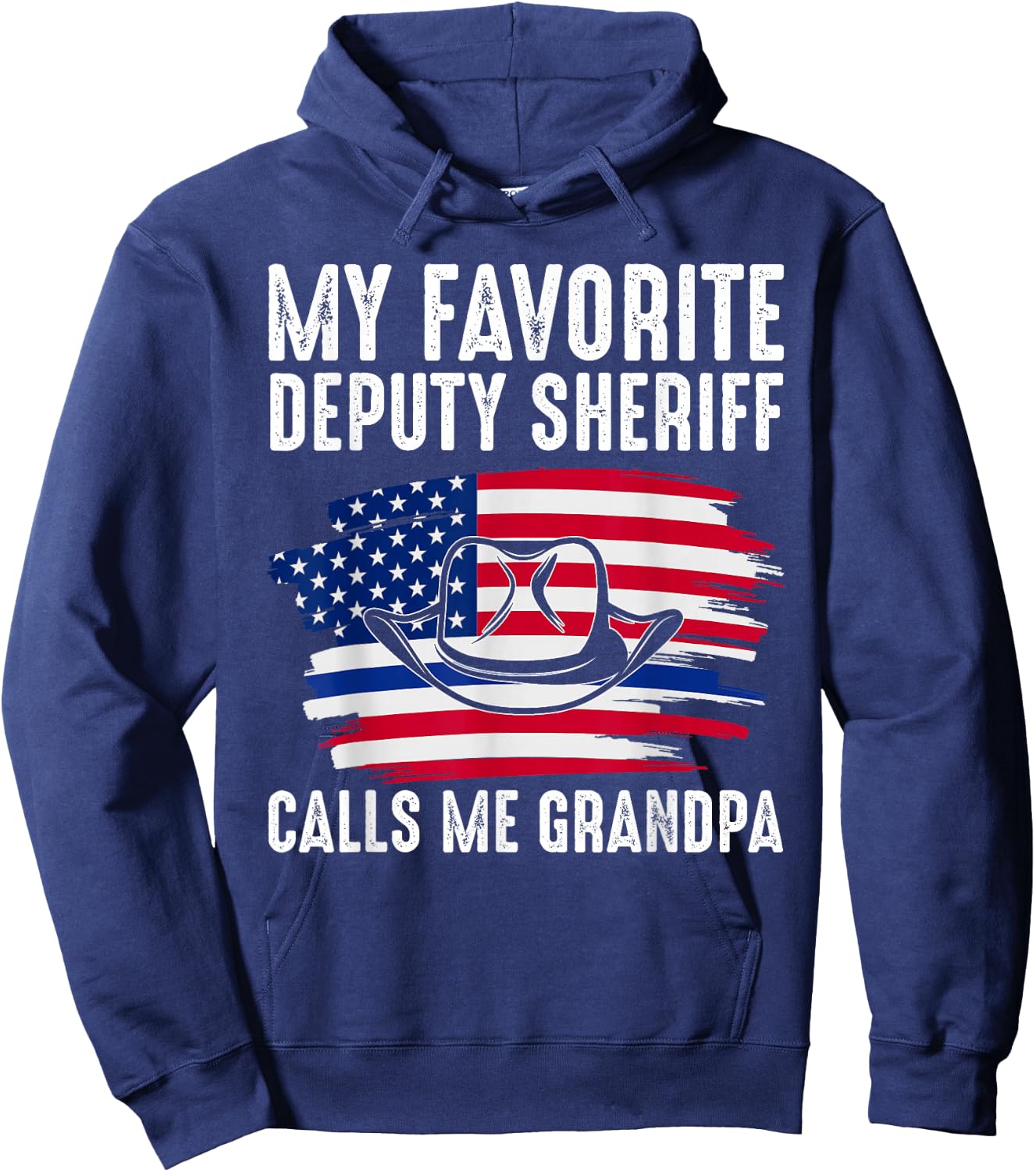 My Deputy Sheriff calls me Grandpa Deputy Sheriff Hoodie - Hoodie | Navy