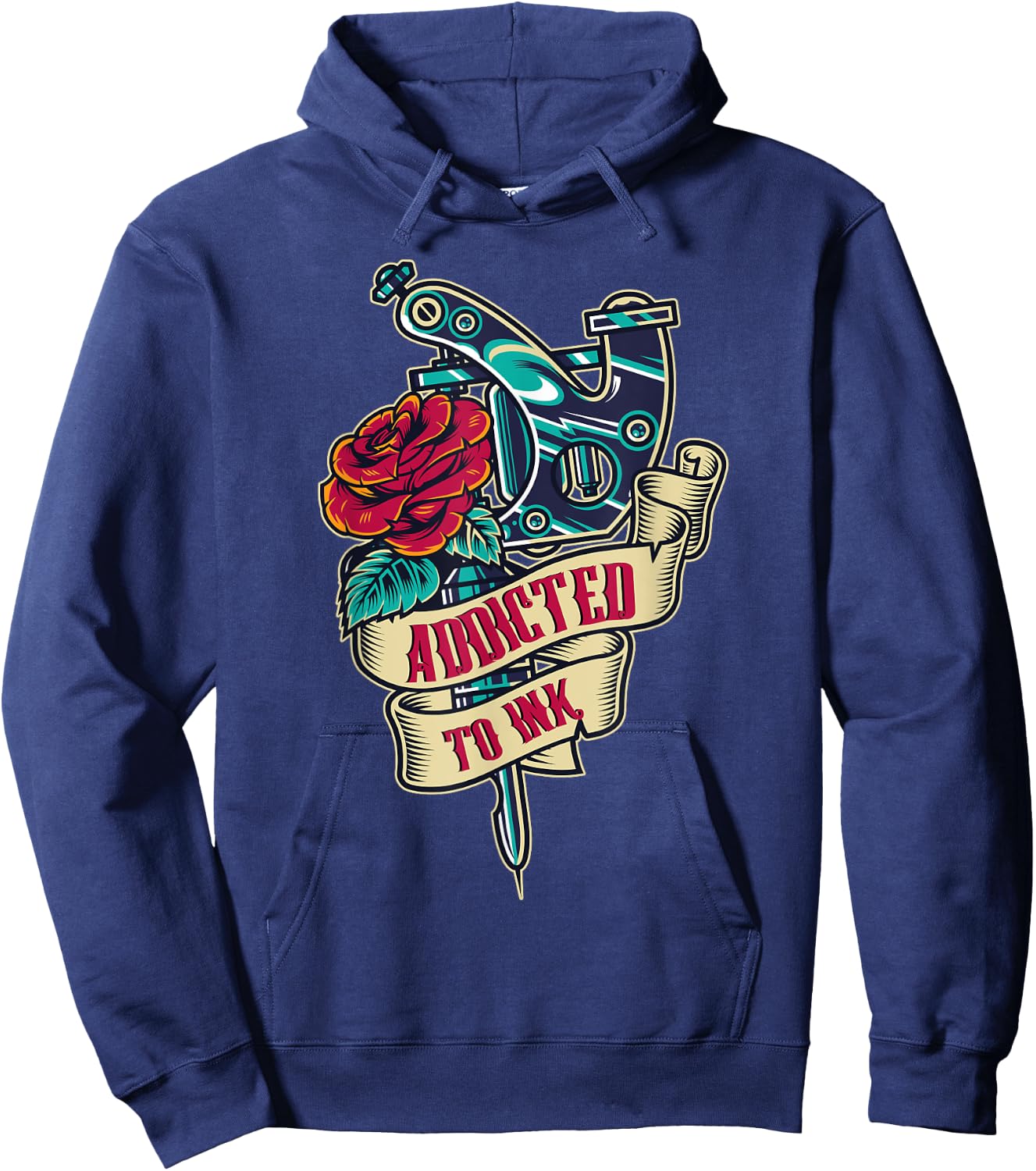 Addicted to ink Ink master, Artist, Machine, Needle Tattoo Hoodie - Hoodie | Navy