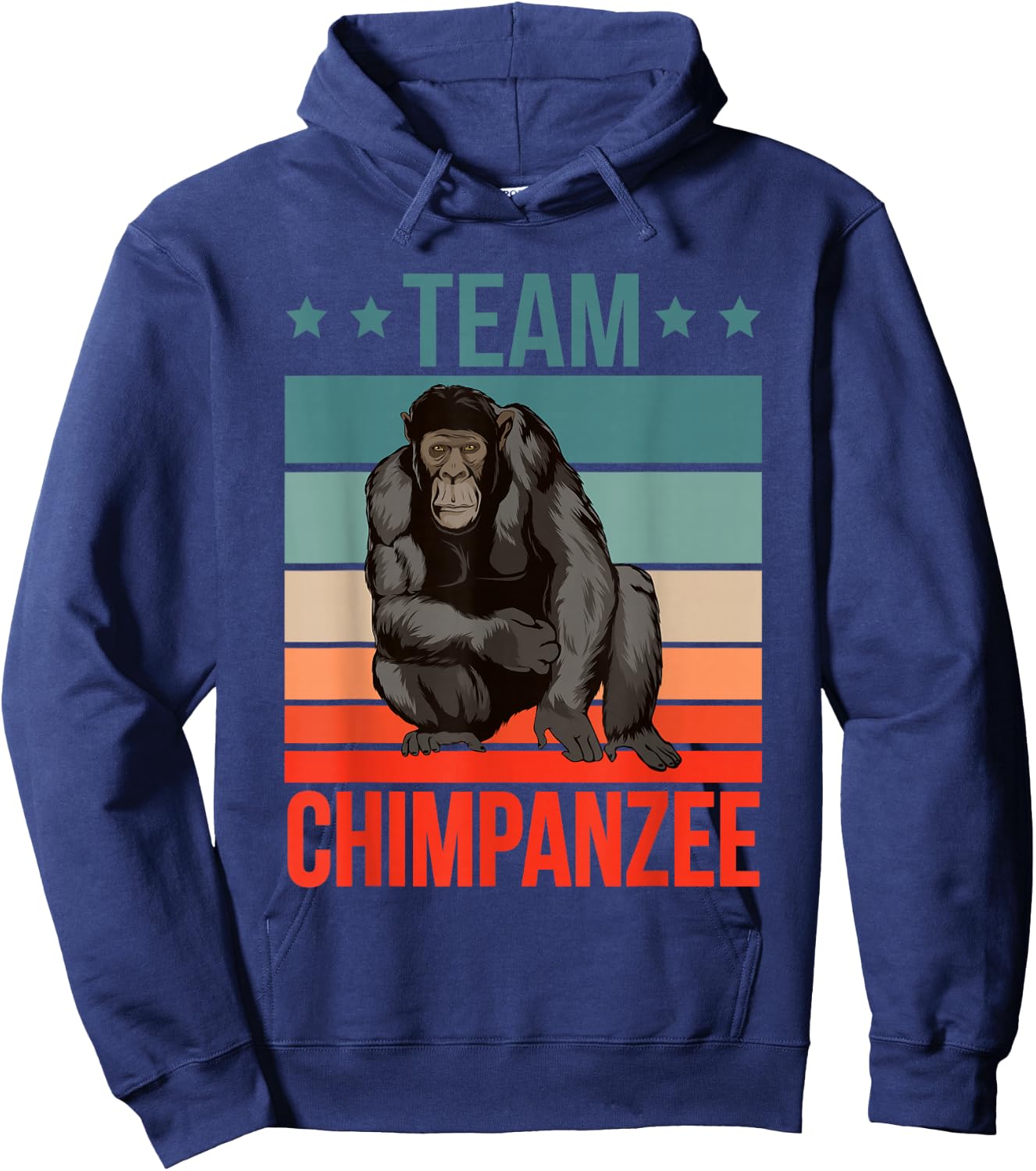 Team Chimpanzee Quote Great Ape Primate Chimpanzee Hoodie - Hoodie | Navy