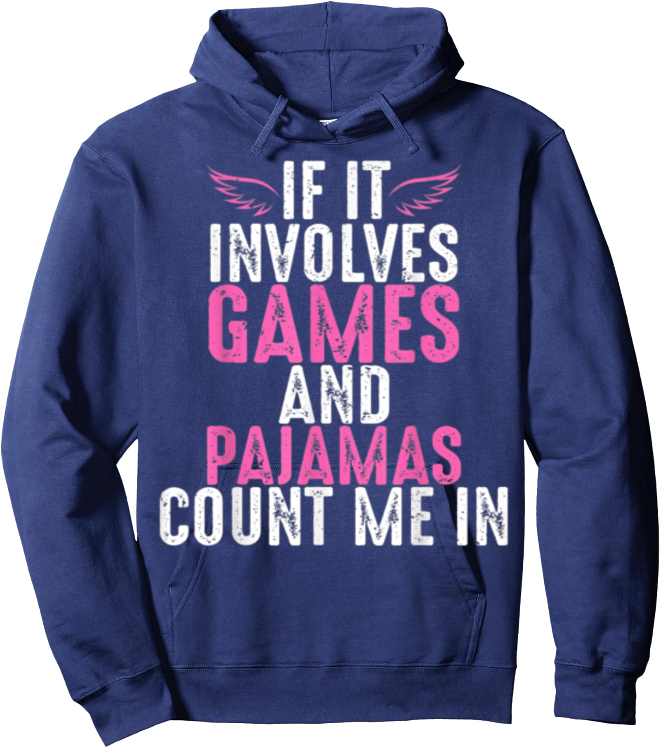 Funny Board Games And Pajamas Hoodie - Hoodie | Navy