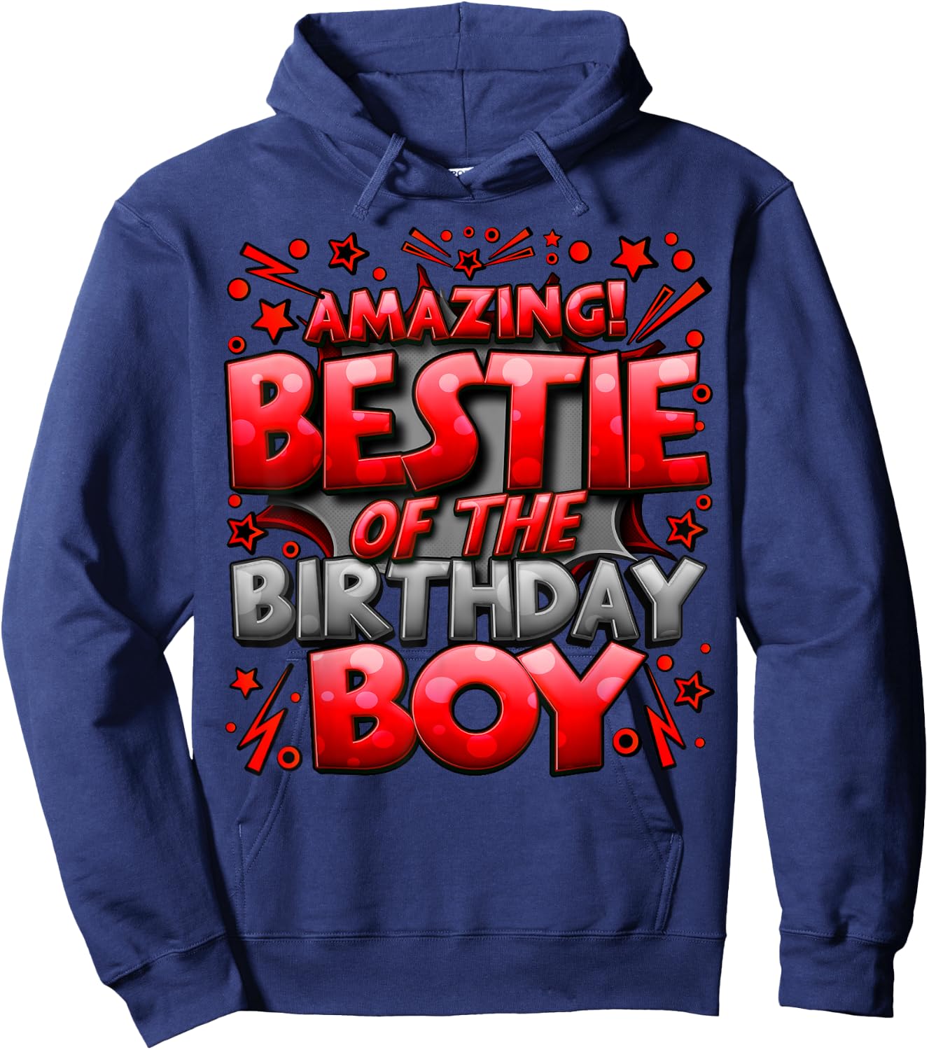 Best Friend of the Birthday Boy Matching Family Bestie Hoodie - Hoodie | Navy