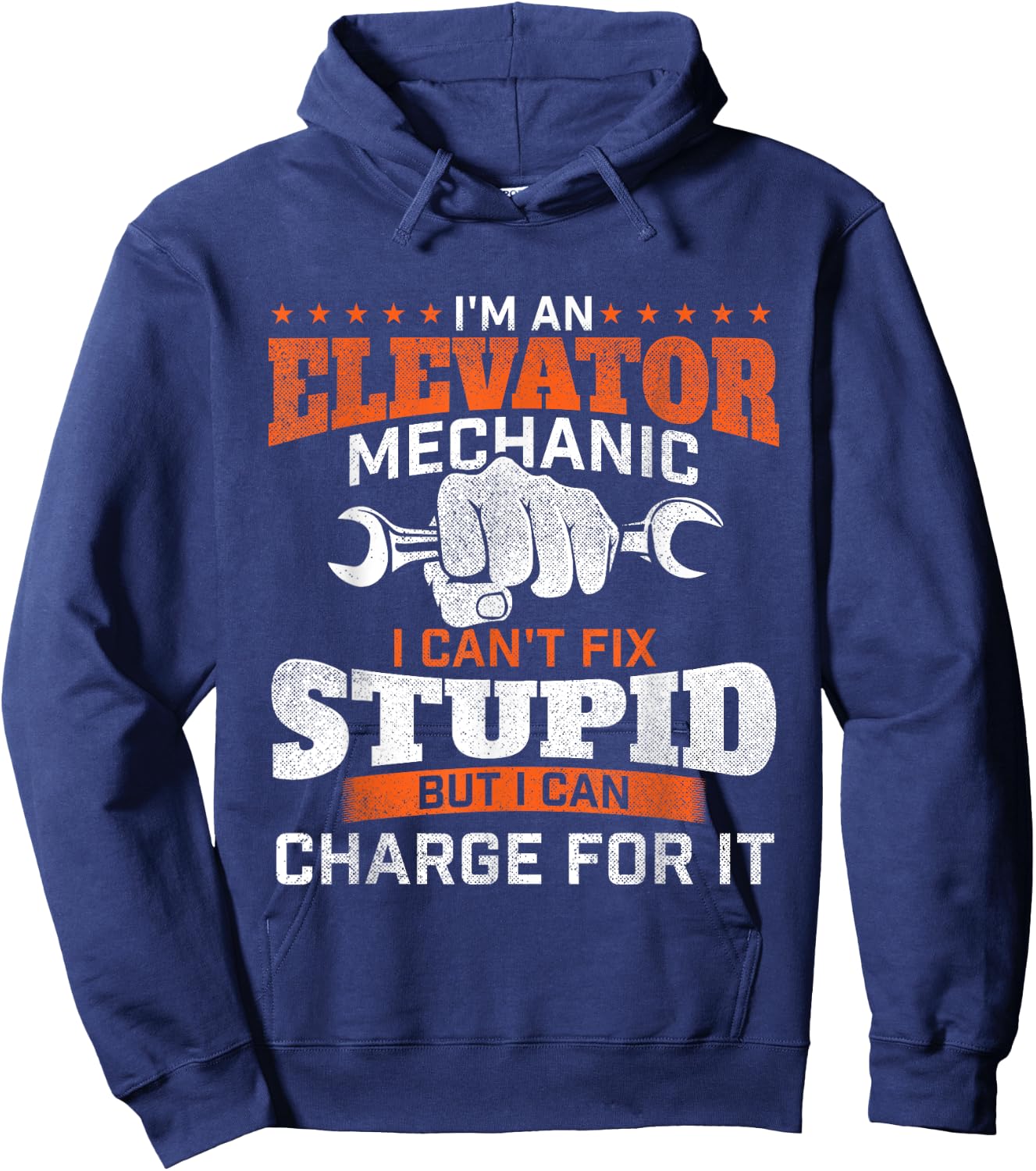 I'm An Elevator Mechanic - Elevator Technician Maintenance Hoodie - Hoodie | Navy