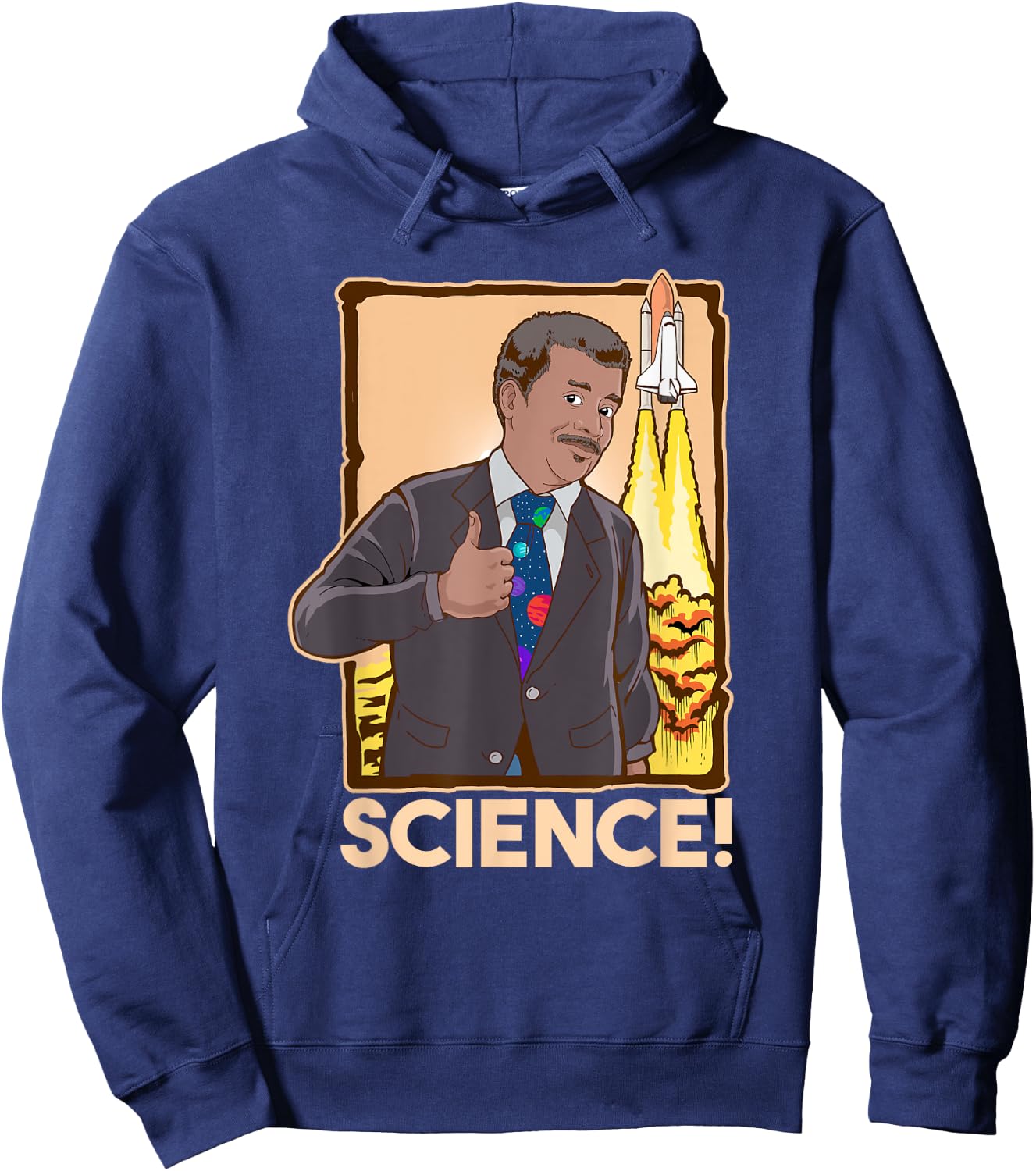 Neil deGrasse Tyson Science Hoodie - Hoodie | Navy