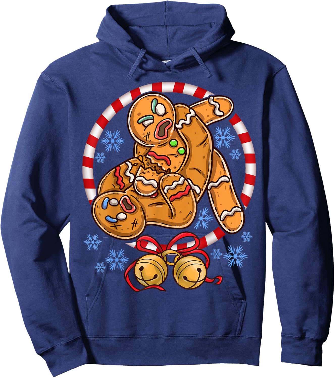 Gingerbread Cookies Christmas Funny Fighting Wrestling Hoodie - Hoodie | Navy
