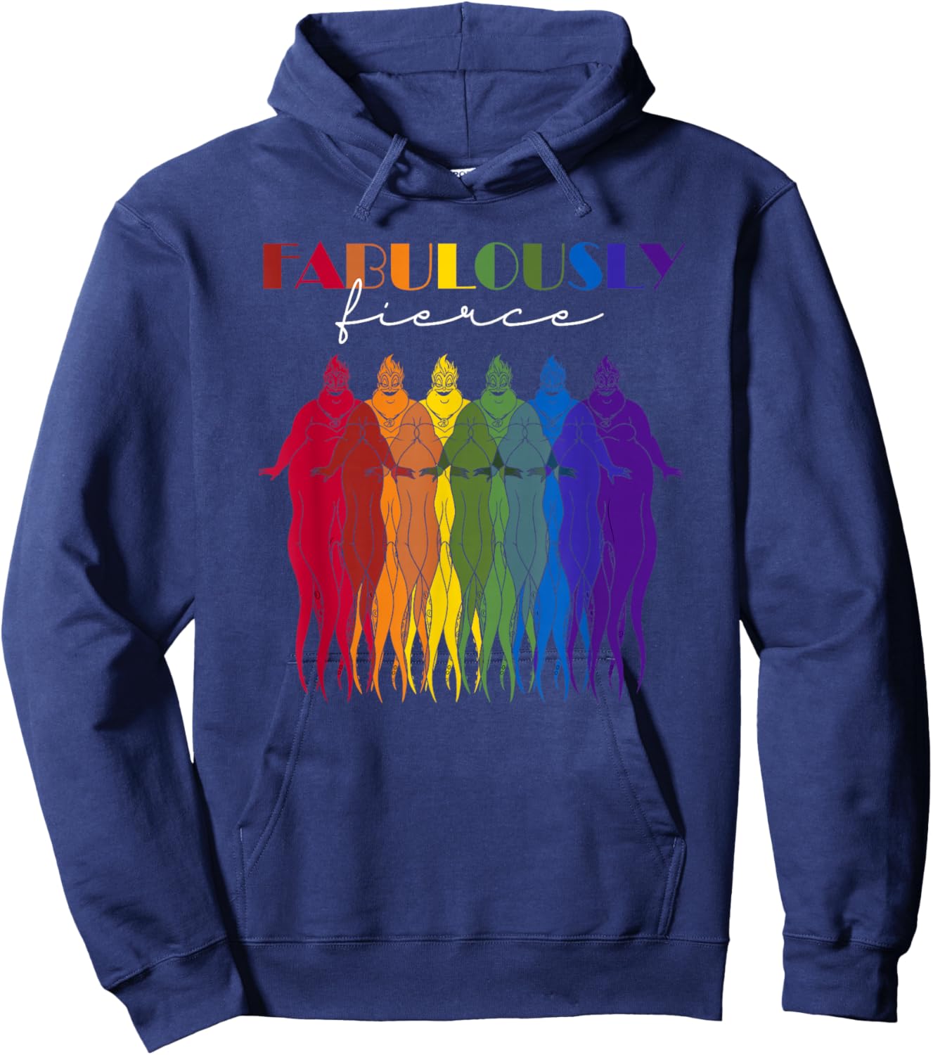 Disney Villains Rainbow Ursula Fabulously Hoodie - Hoodie | Navy