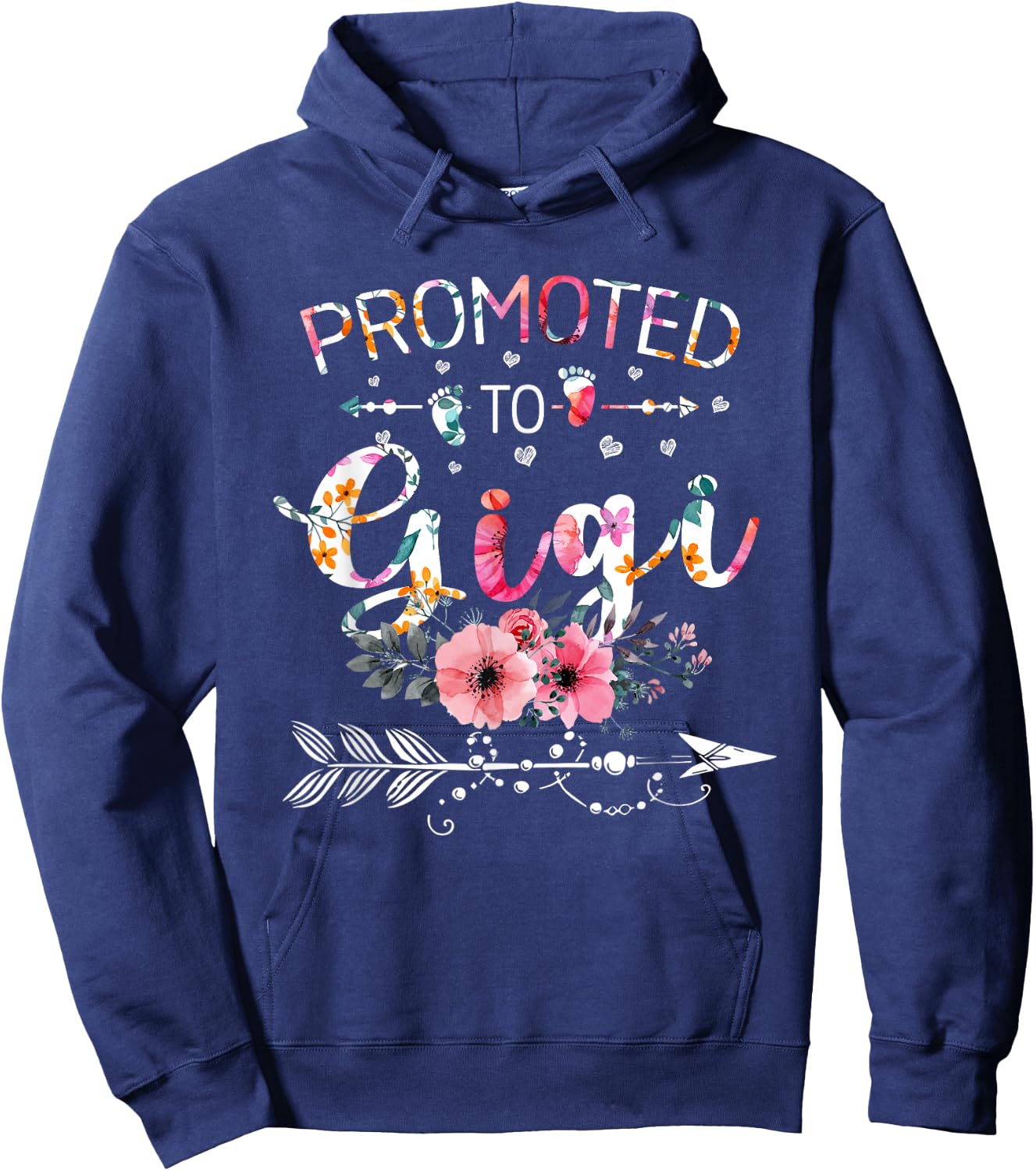 Promoted To Gigi Announcement Funny New Gigi Mothers Day Hoodie - Hoodie | Navy