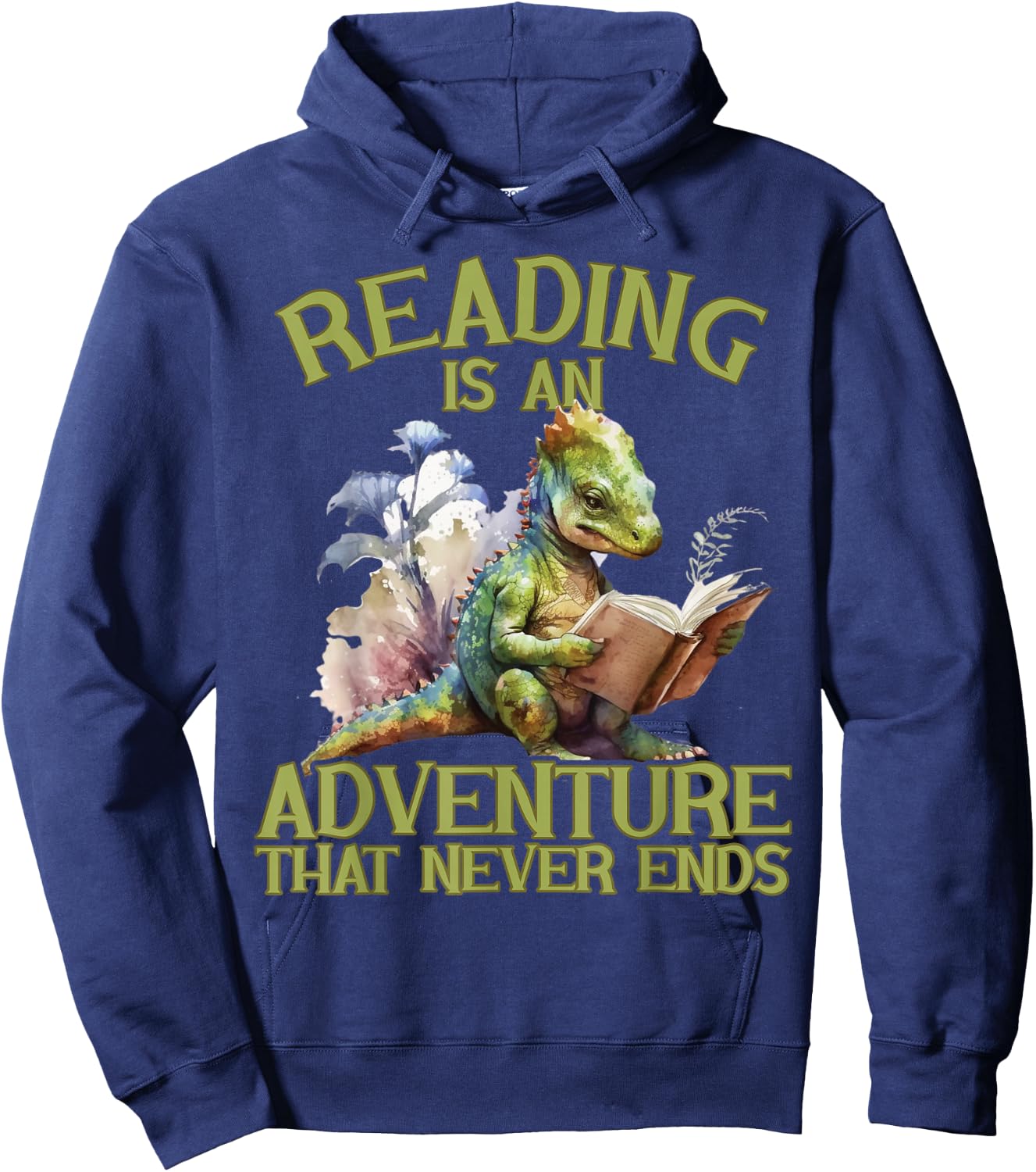 Reading Is An Adventure That Never Ends Teacher Reading Hoodie - Hoodie | Navy