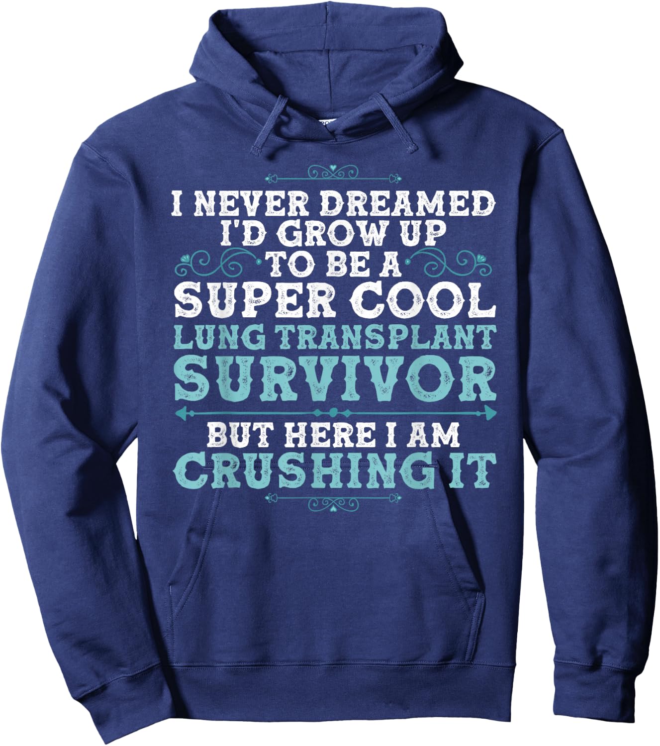 Funny Lung Transplant Design Women Organ Transplant Hoodie - Hoodie | Navy