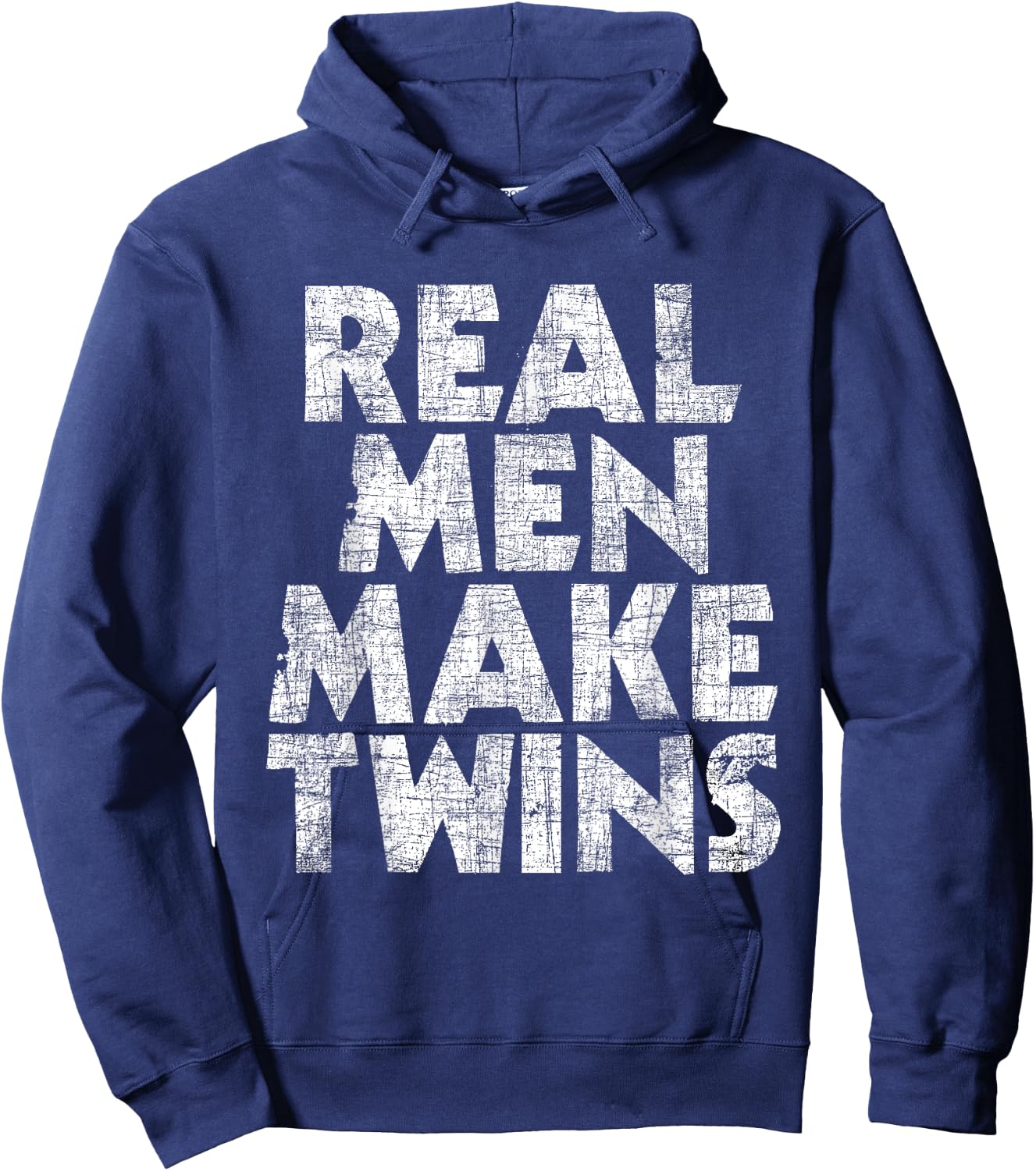 Real Men Make Twins - Father Of Twins Twin Dad Hoodie - Hoodie | Navy