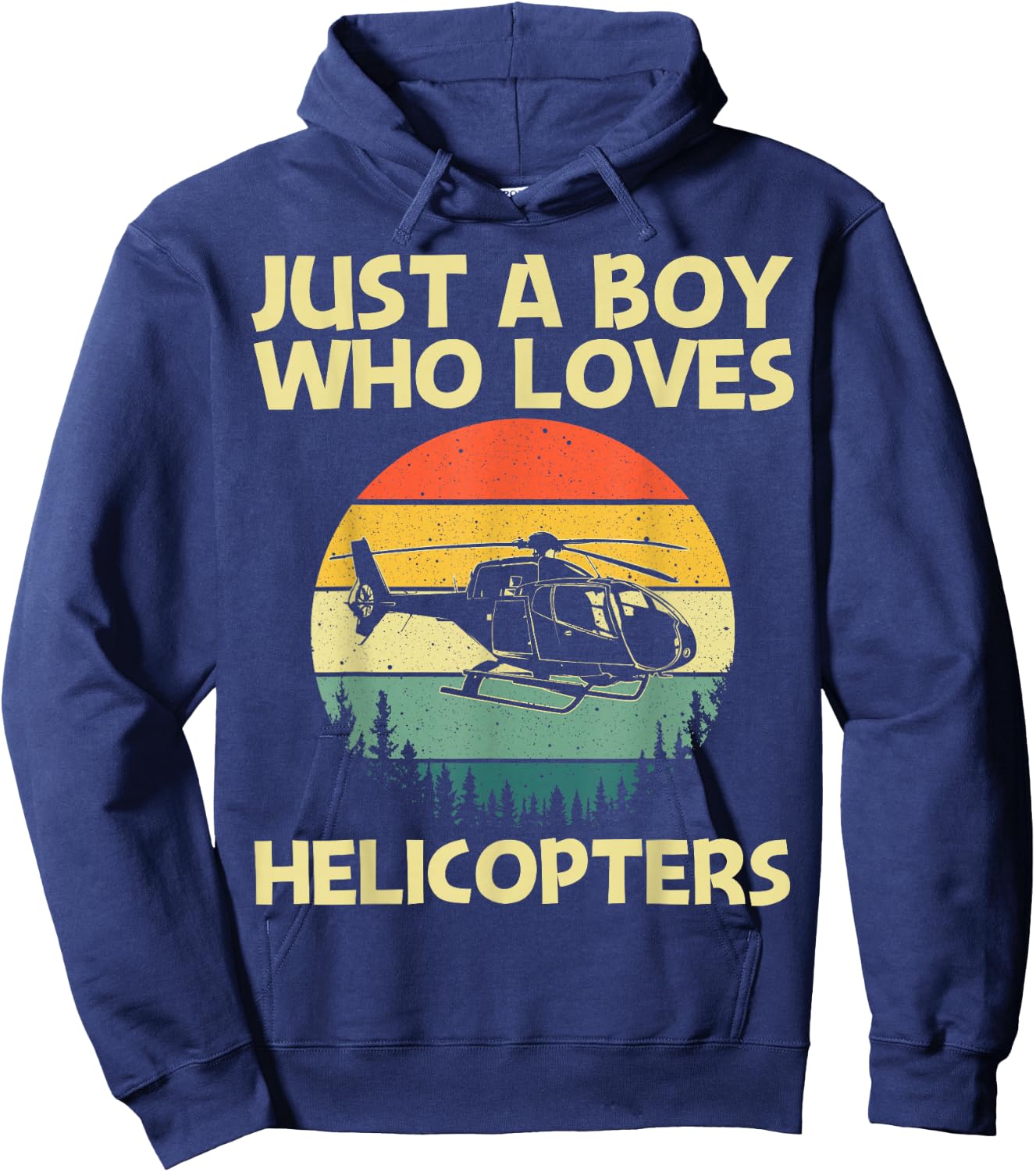 Best Helicopter Art For Boys Kids Aircraft Helicopter Pilot Hoodie - Hoodie | Navy