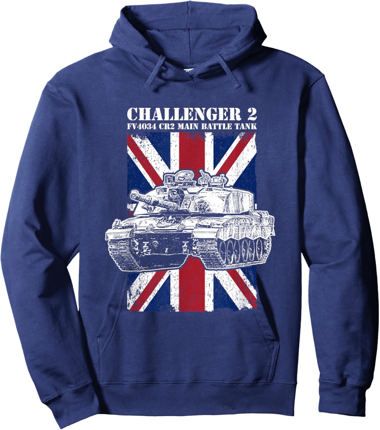 Challenger 2 Tank British MBT Hoodie - Hoodie | Navy