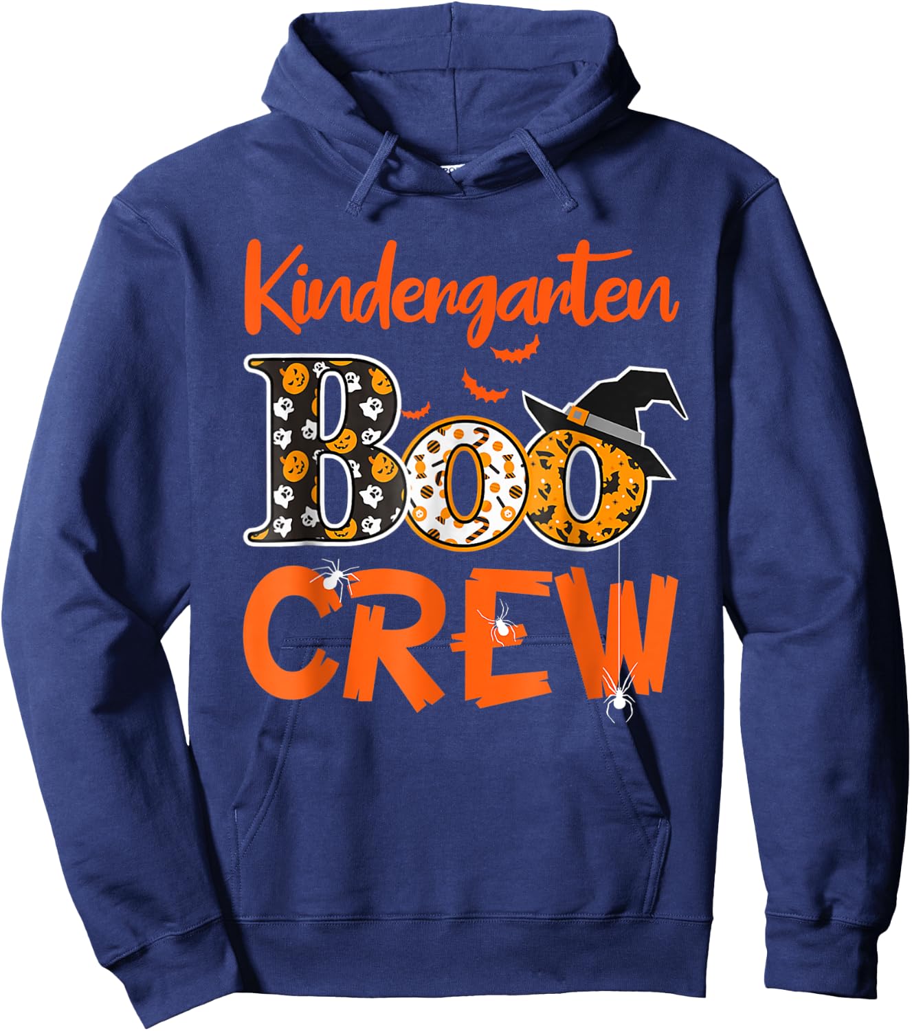 Kindergarten Boo Crew Teachers Students Halloween Costume Women Hoodie - Hoodie | Navy