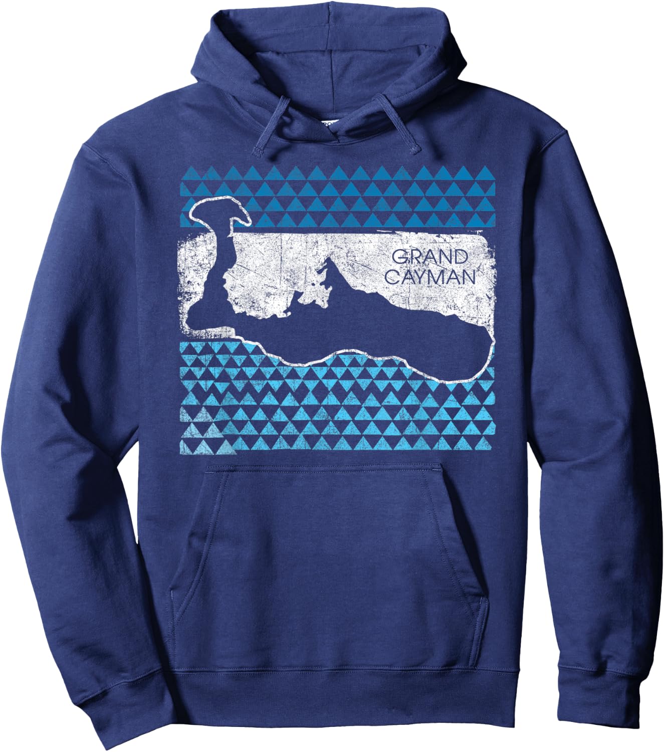 Retro Grand Cayman Islands Beach Cruise Vacation Souvenir Hoodie - Hoodie | Navy