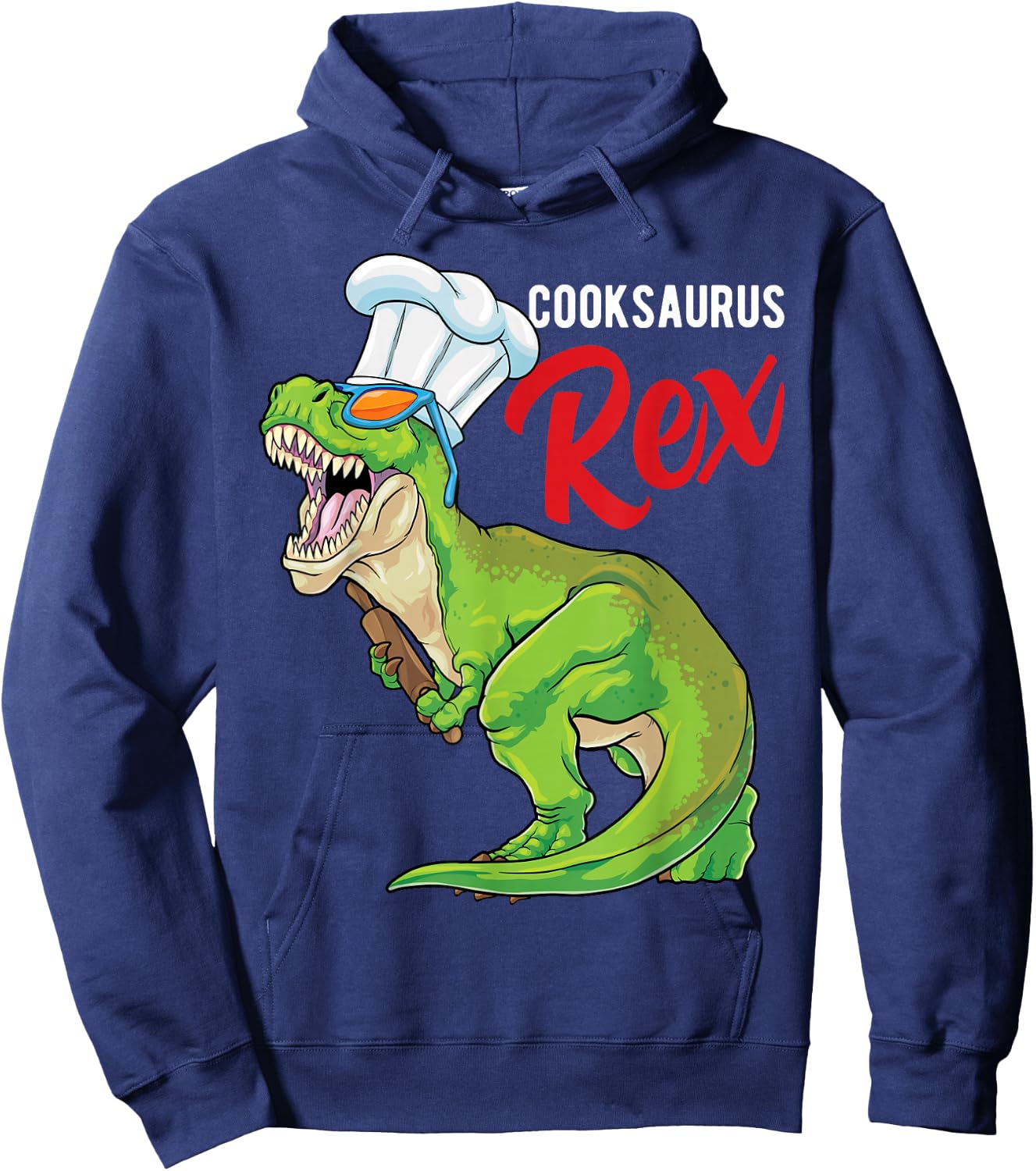 Cooksaurus Rex Chef Dinosaur T Rex Cook Gastronomy Cooking Hoodie - Hoodie | Navy