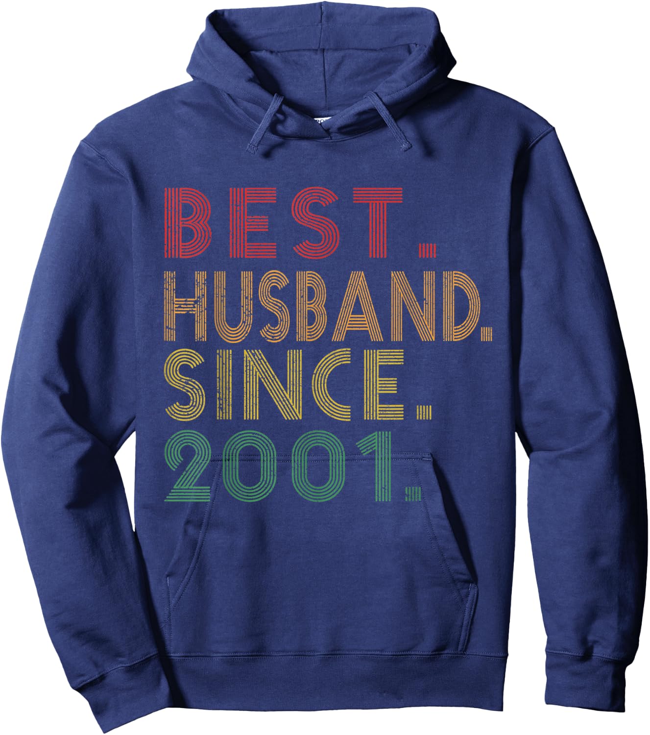 Best Husband Since 2001 Funny 19th Wedding Anniversary Gifts Hoodie - Hoodie | Navy