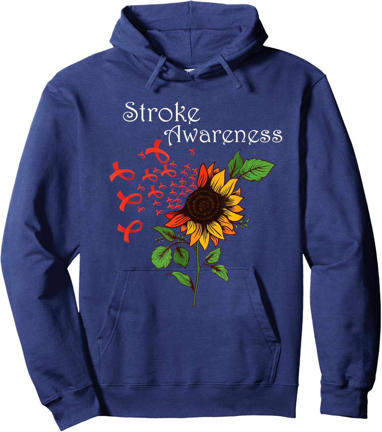 Stroke Awareness Stroke Survivor Stroke design Hoodie - Hoodie | Navy