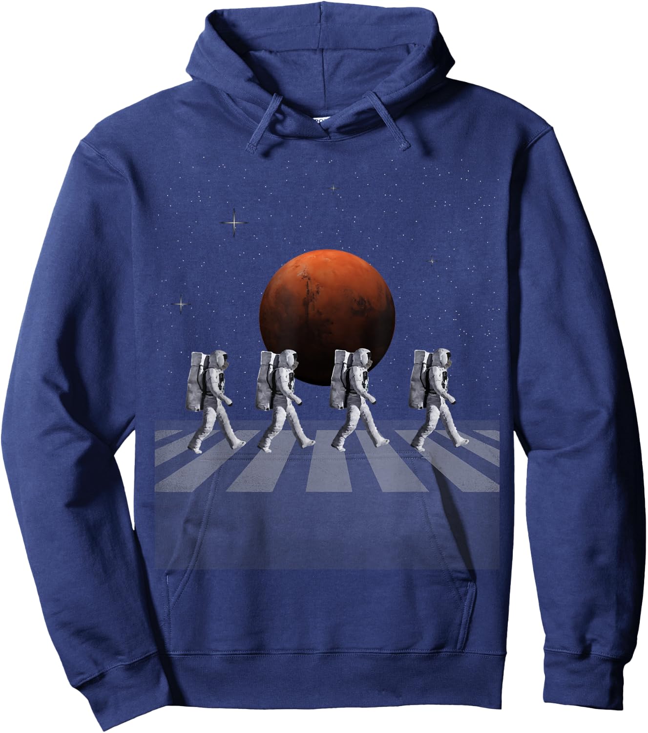 Astronauts in Walking in Space Occupy Mars Hoodie - Hoodie | Navy