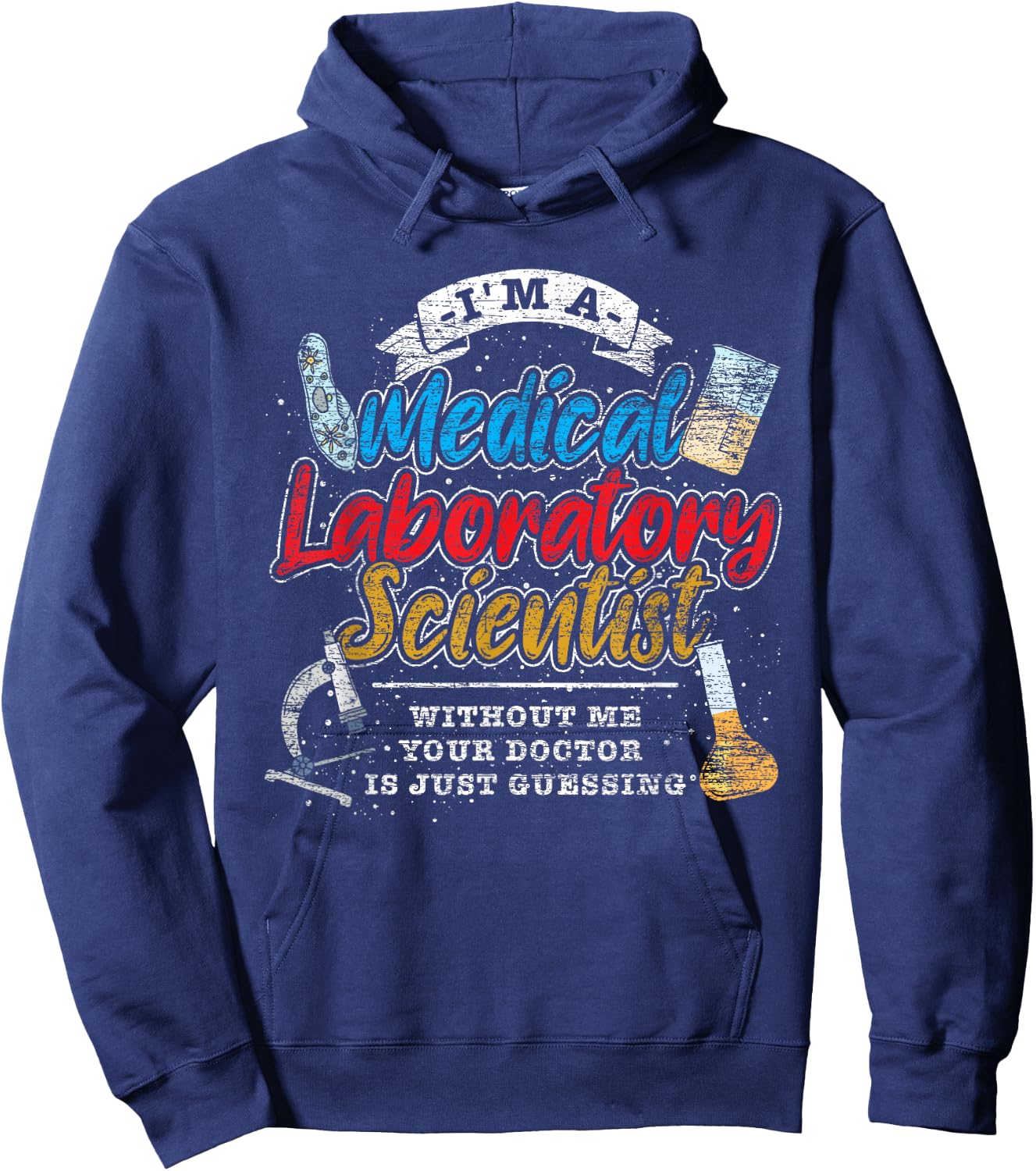Funny Lab Technologist Medical Laboratory Scientist Hoodie - Hoodie | Navy
