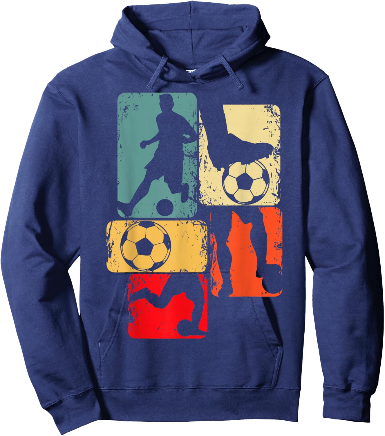Soccer Player Boys Kids Youth Men Hoodie - Hoodie | Navy