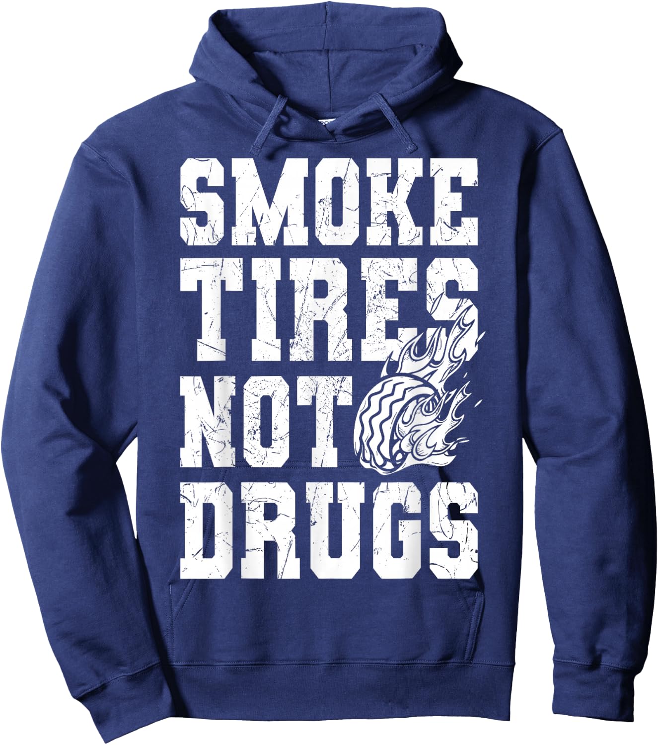 Smoke Tires not Drugs for Auto Mechanic Hoodie - Hoodie | Navy
