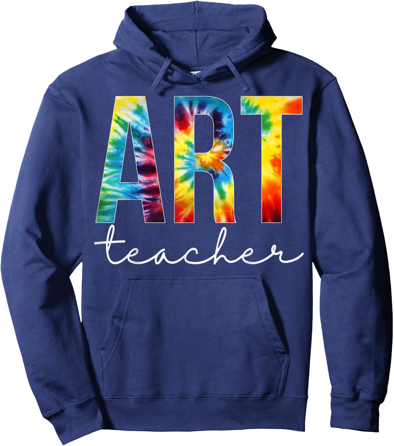 Art Teacher Tie Dye Appreciation Day Hello Back To School Men Women Hoodie - Hoodie | Navy